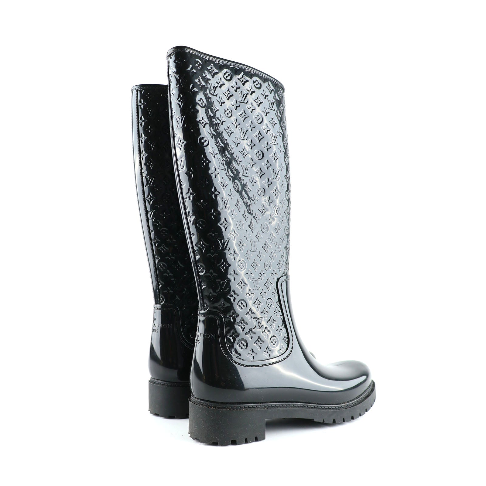 LOUIS VUITTON - Bottes de pluie en caoutchouc (T39)