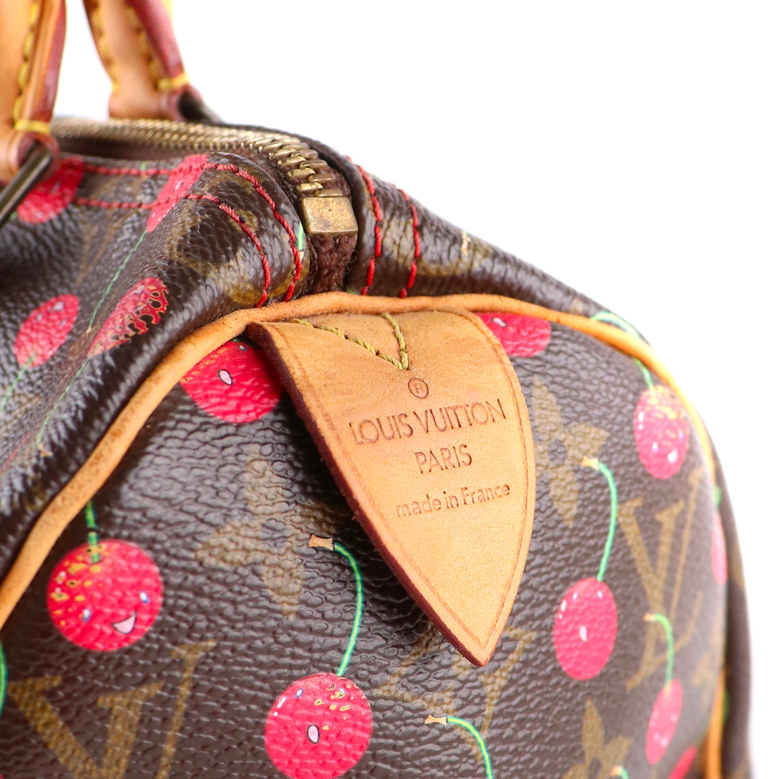 LOUIS VUITTON - Sac à main Speedy 25 en toile monogramme Murakami Cerises