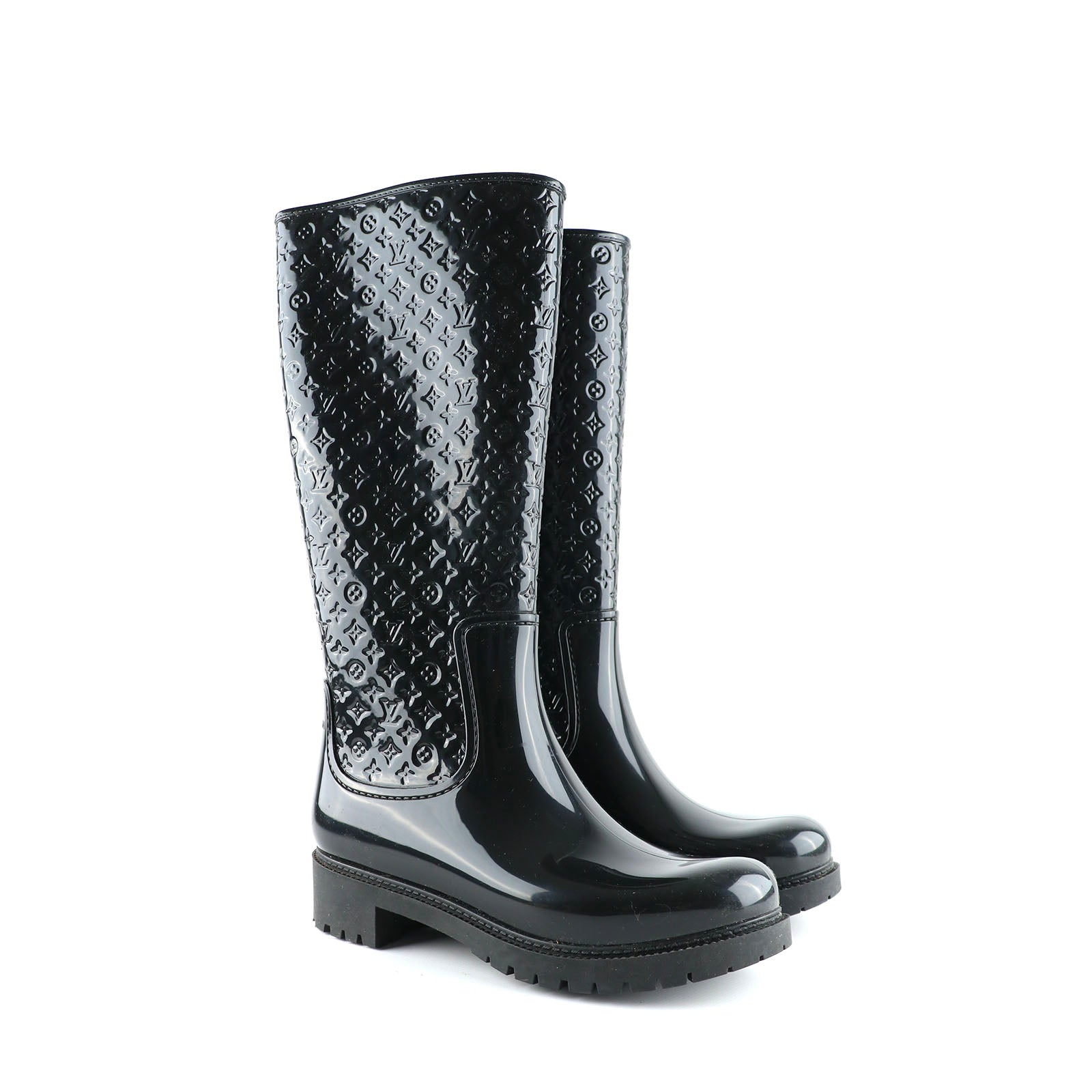 LOUIS VUITTON - Bottes de pluie en caoutchouc (T39)
