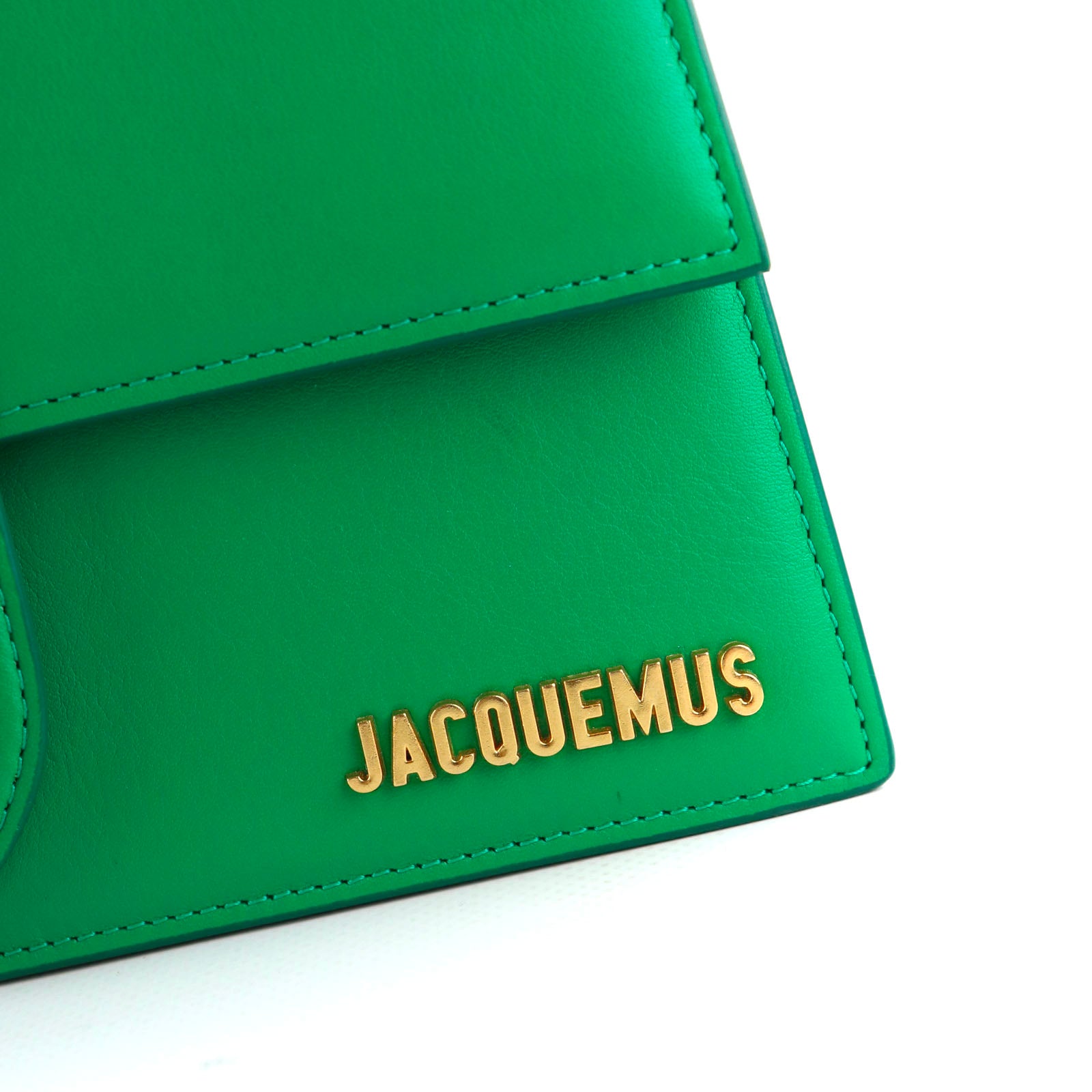 JACQUEMUS - Sac à bandoulière Le Grand Bambino en cuir vert