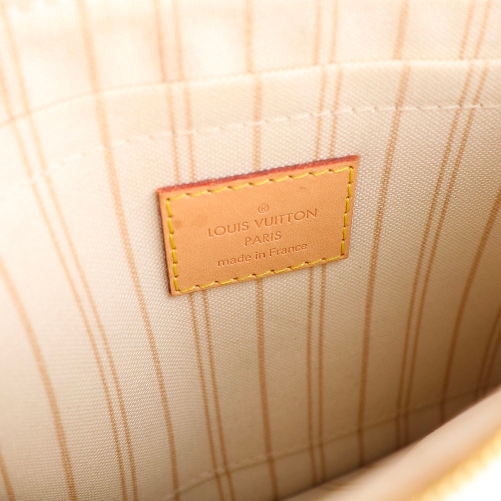 LOUIS VUITTON - Sac cabas Neverfull MM damier azur et pochette