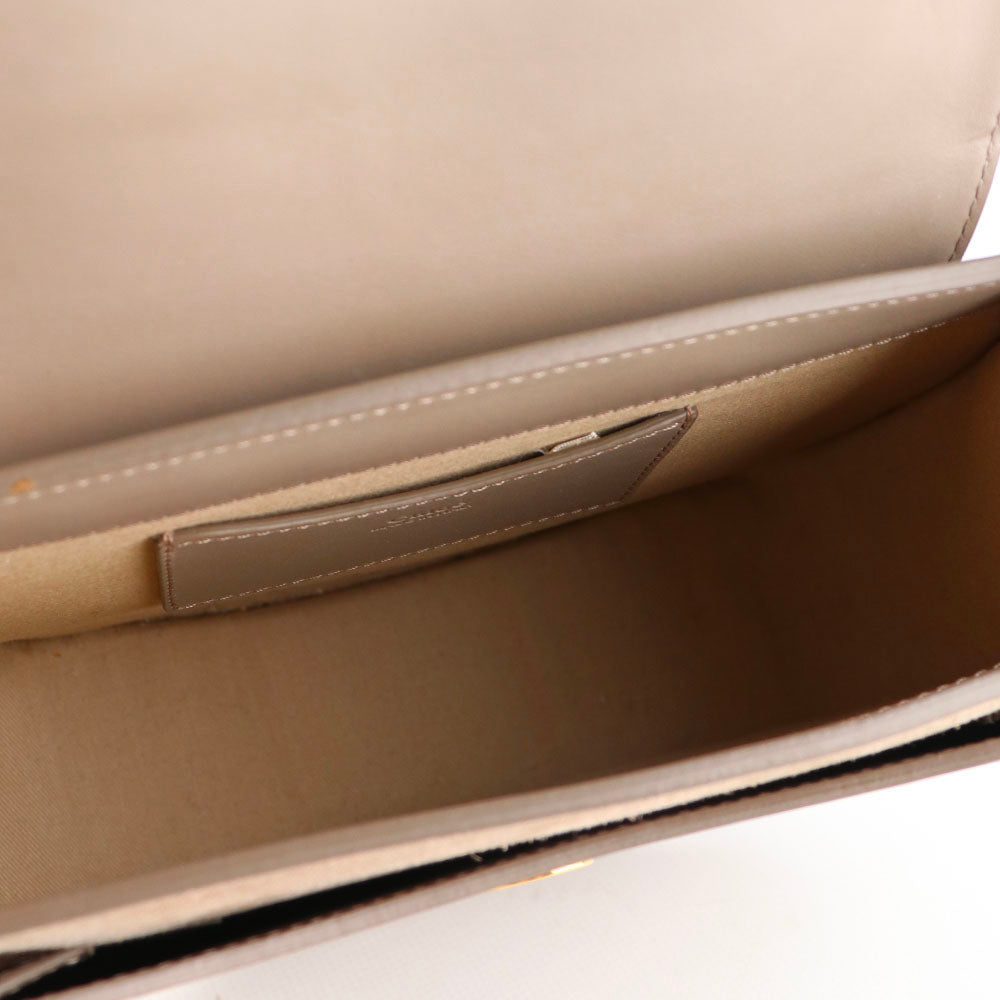 CHLOÉ - Sac à bandoulière Tess cuir lisse gris