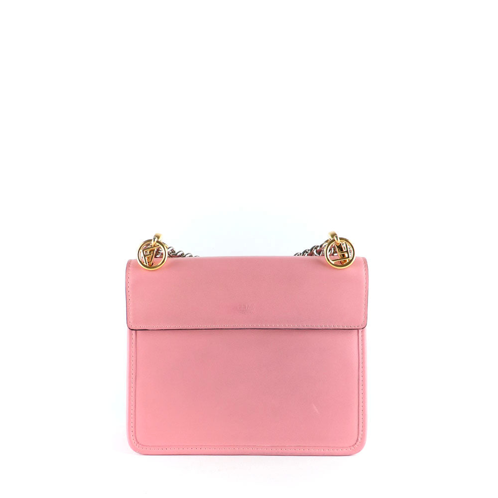FENDI - Sac à bandoulière Kan I en cuir lisse rose