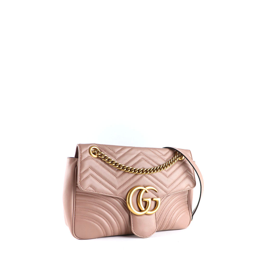 GUCCI - Sac à épaule GG Marmont Medium en cuir