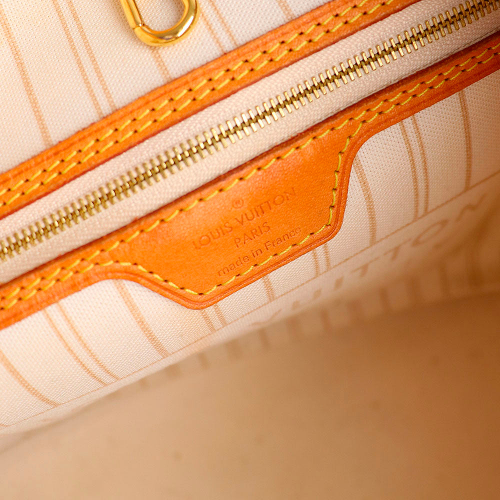 LOUIS VUITTON - Sac cabas Neverfull MM damier azur et pochette