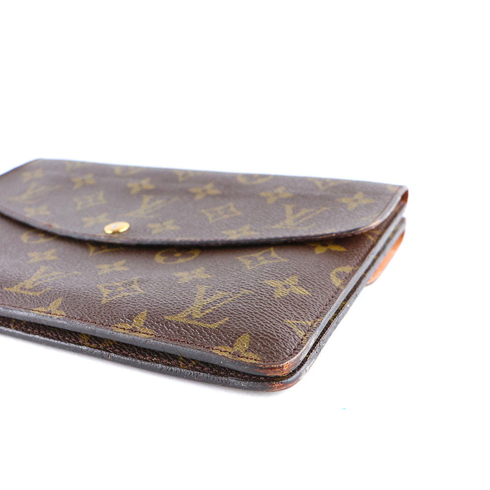 LOUIS VUITTON - Pochette Double Rabat en toile monogramme