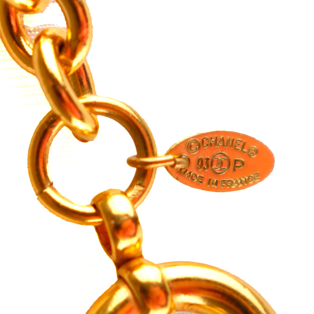 CHANEL - Collier Trèfles CC vintage doré