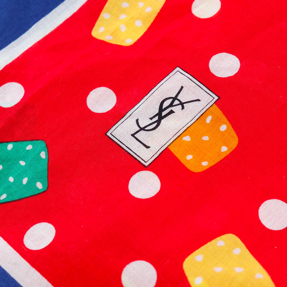 SAINT LAURENT - Vintage cotton square