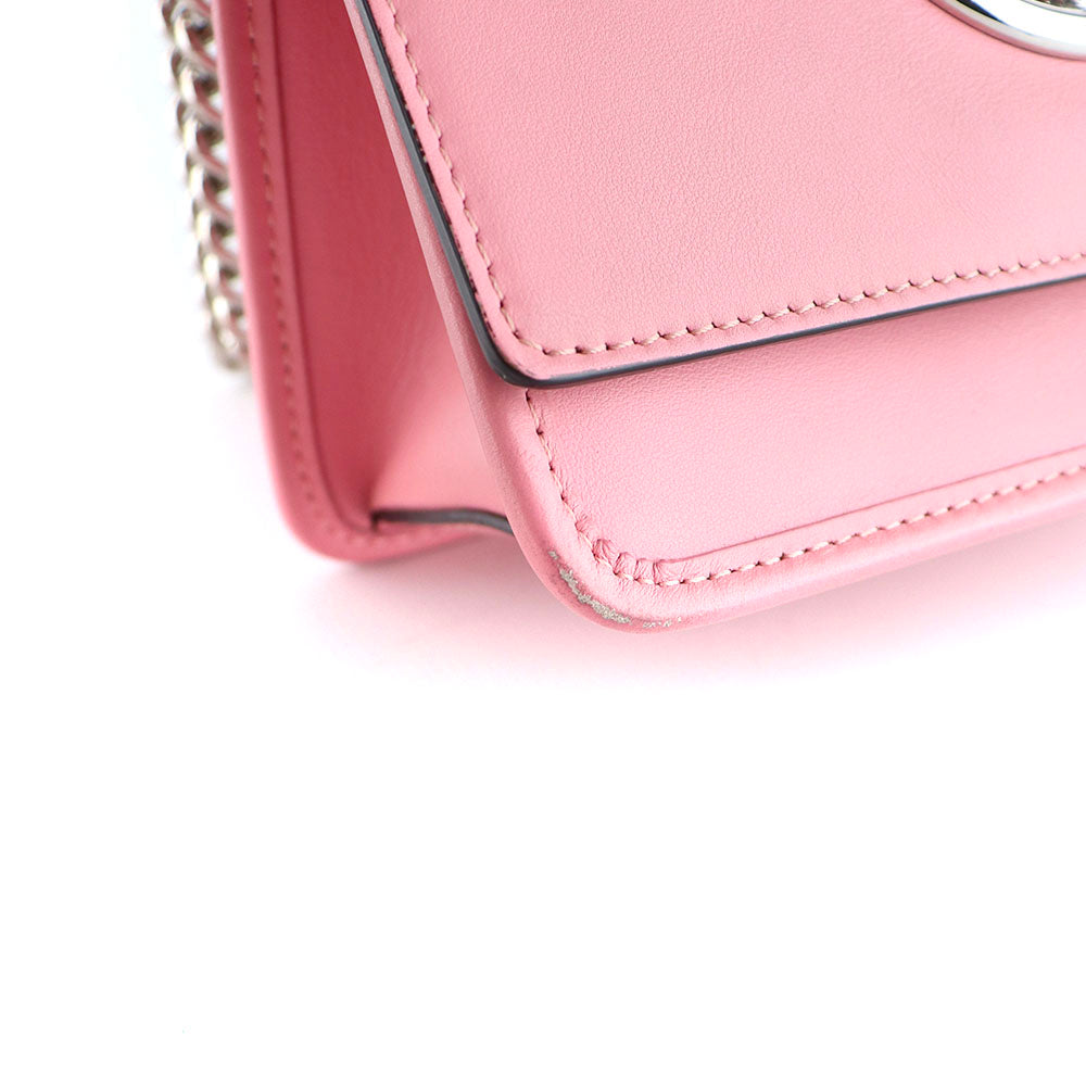 FENDI - Sac à bandoulière Kan I en cuir lisse rose
