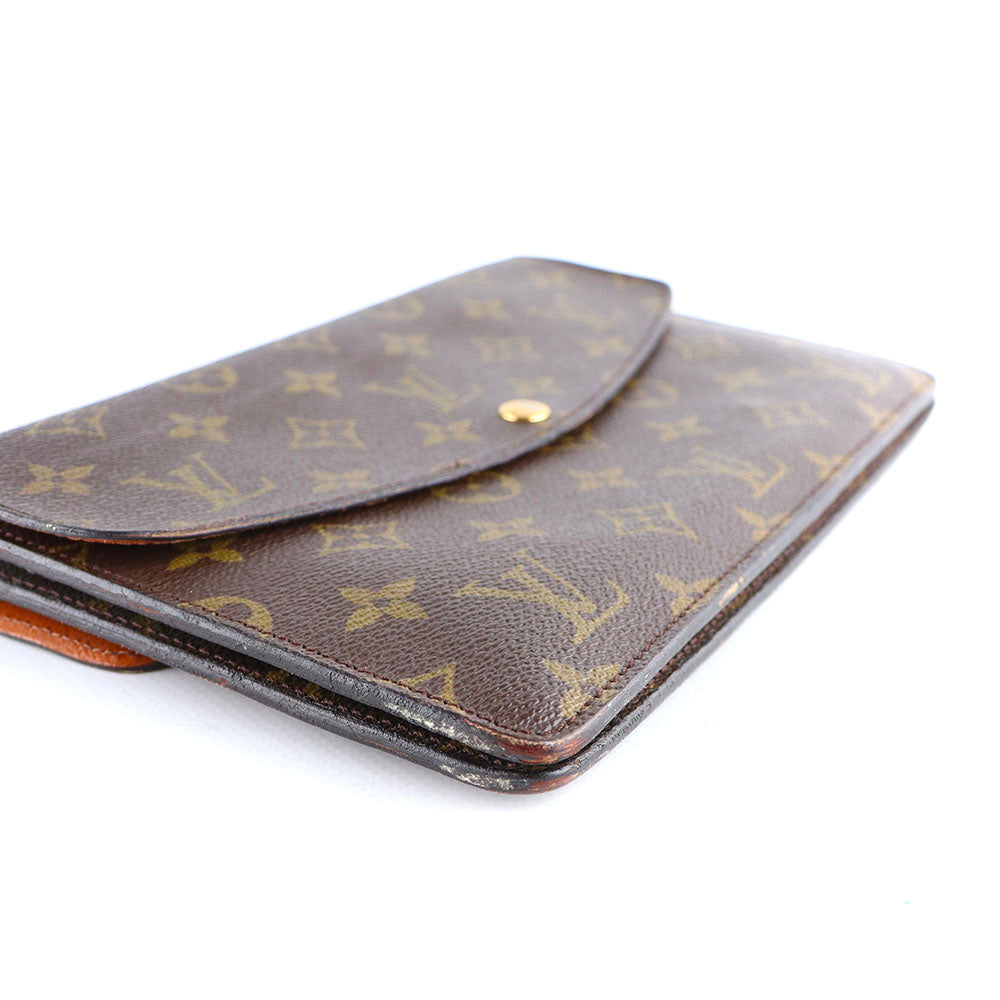 LOUIS VUITTON - Pochette Double Rabat en toile monogramme