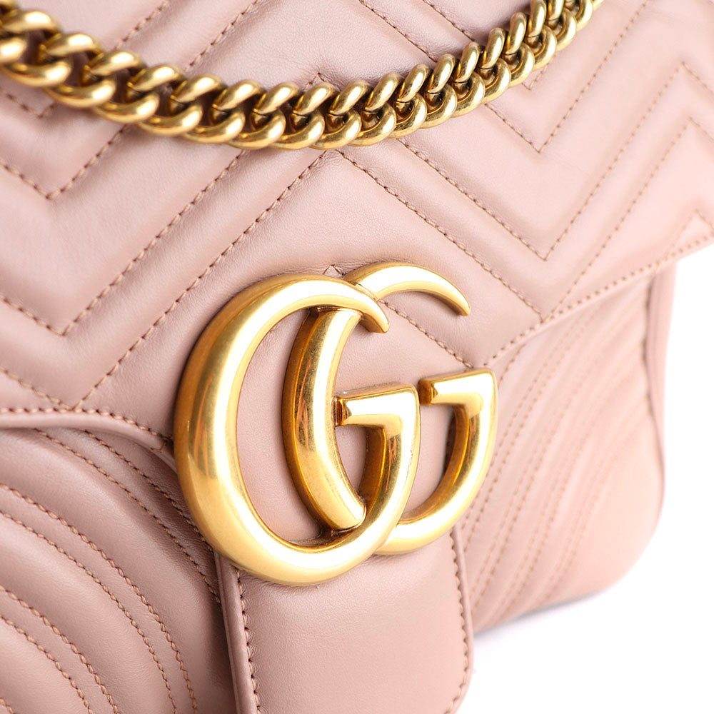 GUCCI - Sac à épaule GG Marmont Medium en cuir