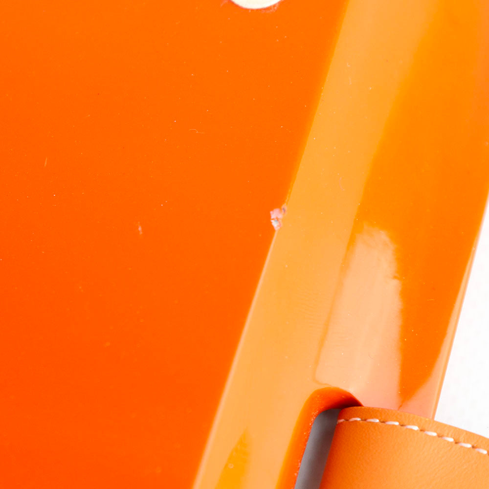 HERMÈS - Vide-poche Atrium en bois laqué orange