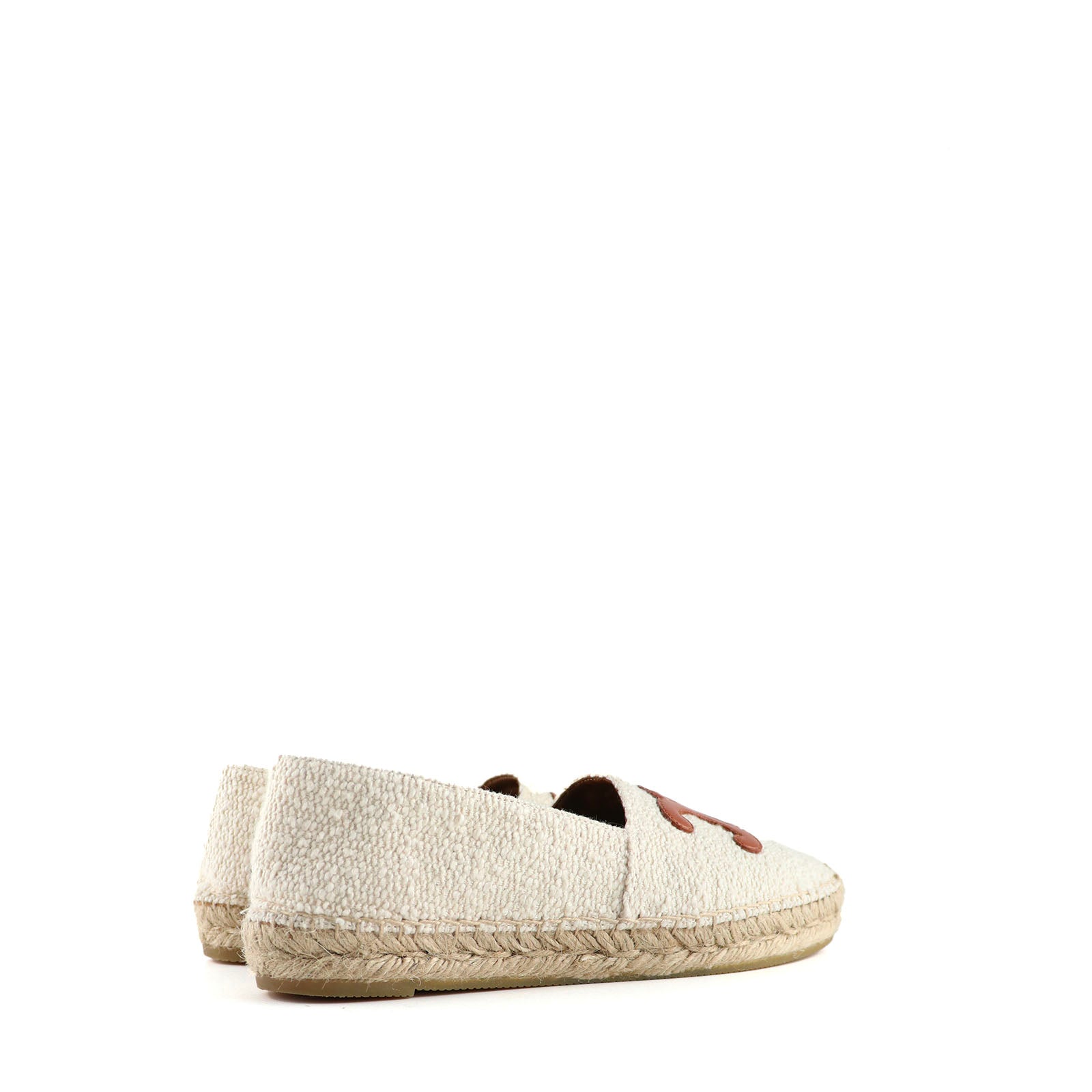 CELINE - Triomphe espadrilles in tweed and leather (T39)