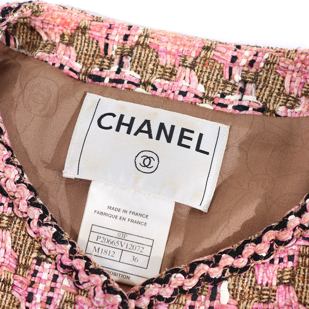 CHANEL - Veste courte Chanel en tweed (T36)