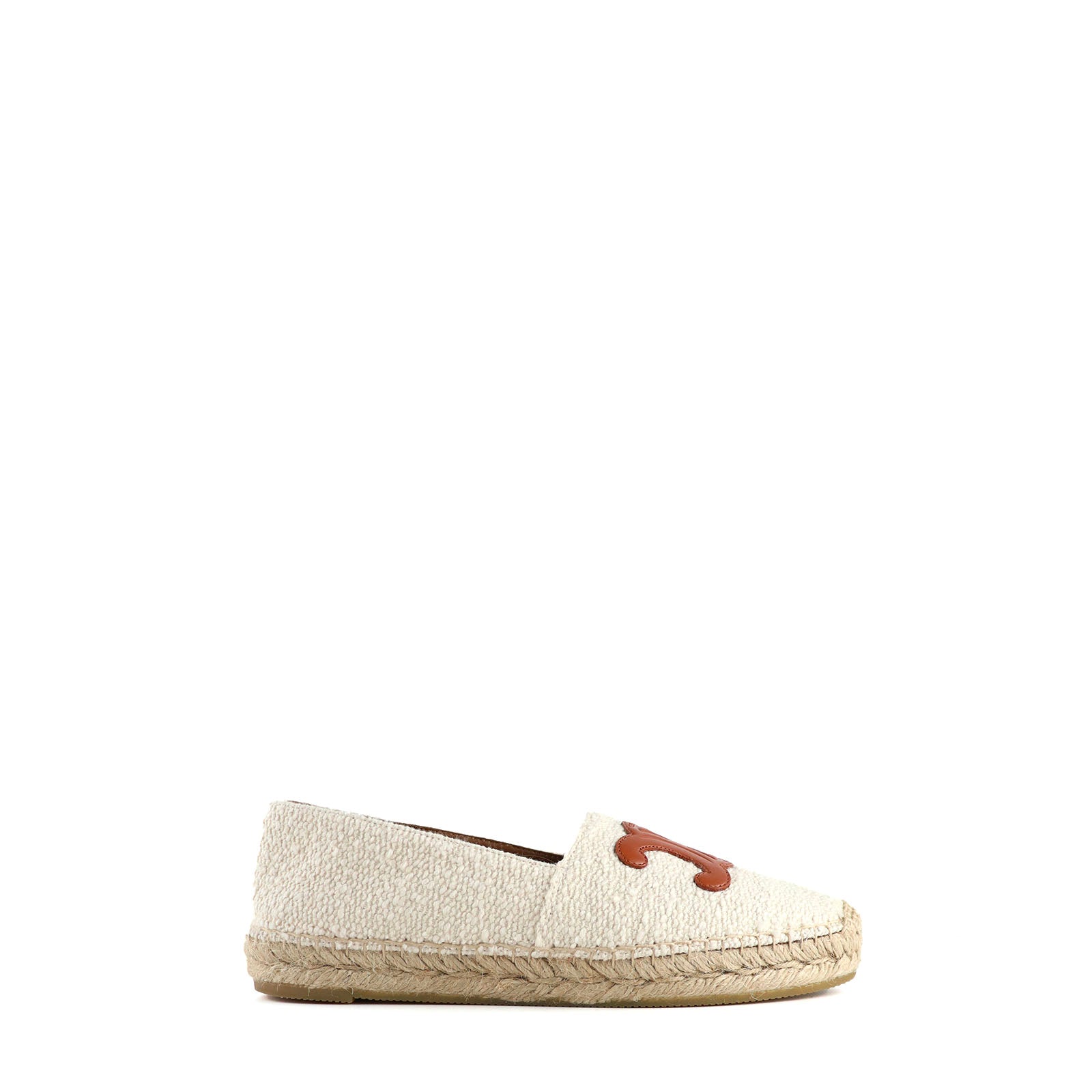 CELINE - Triomphe espadrilles in tweed and leather (T39)