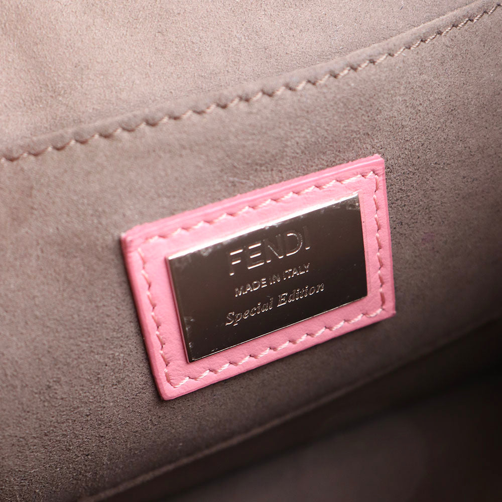 FENDI - Sac à bandoulière Kan I en cuir lisse rose