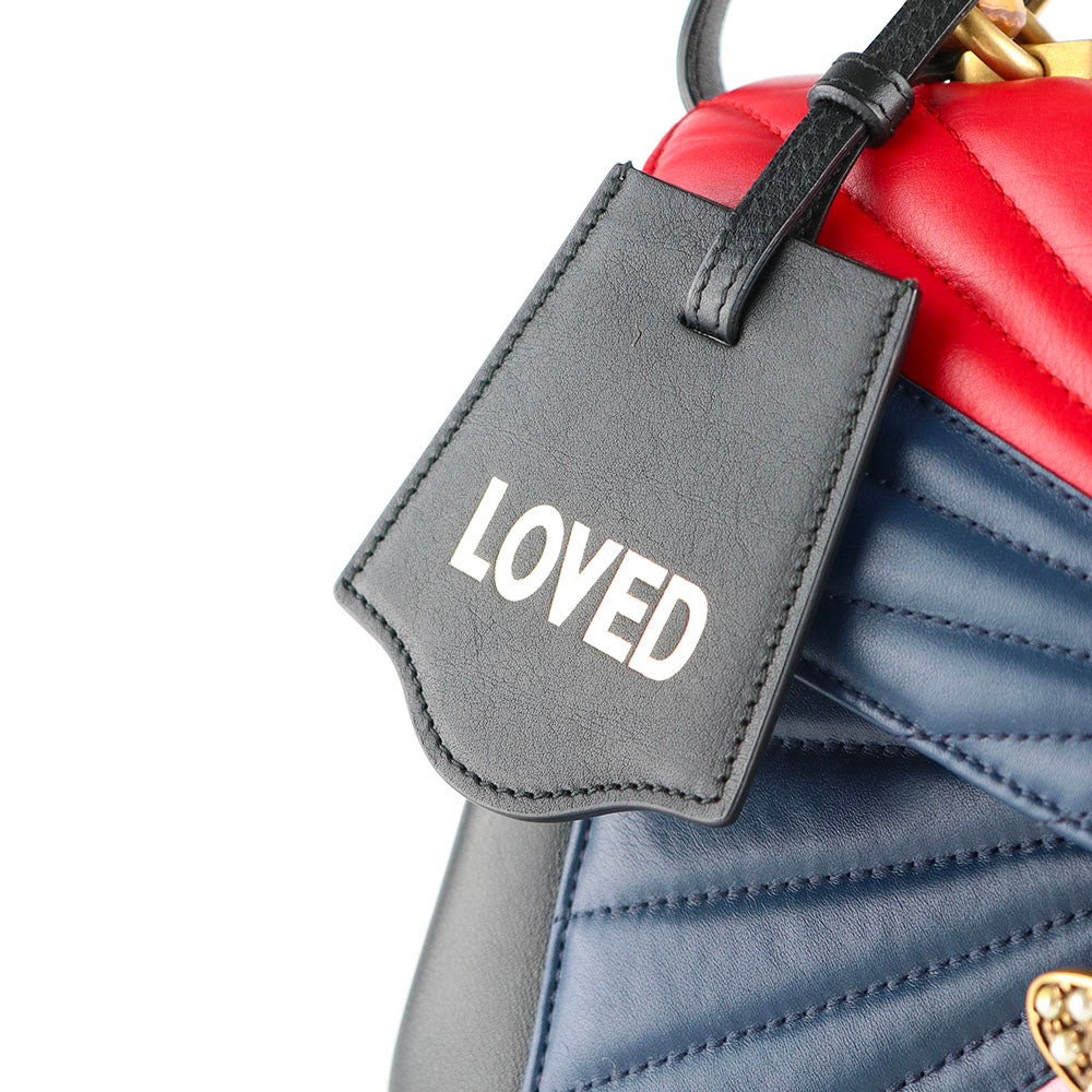 GUCCI - Sac à bandoulière Queen Margaret en cuir matelassé