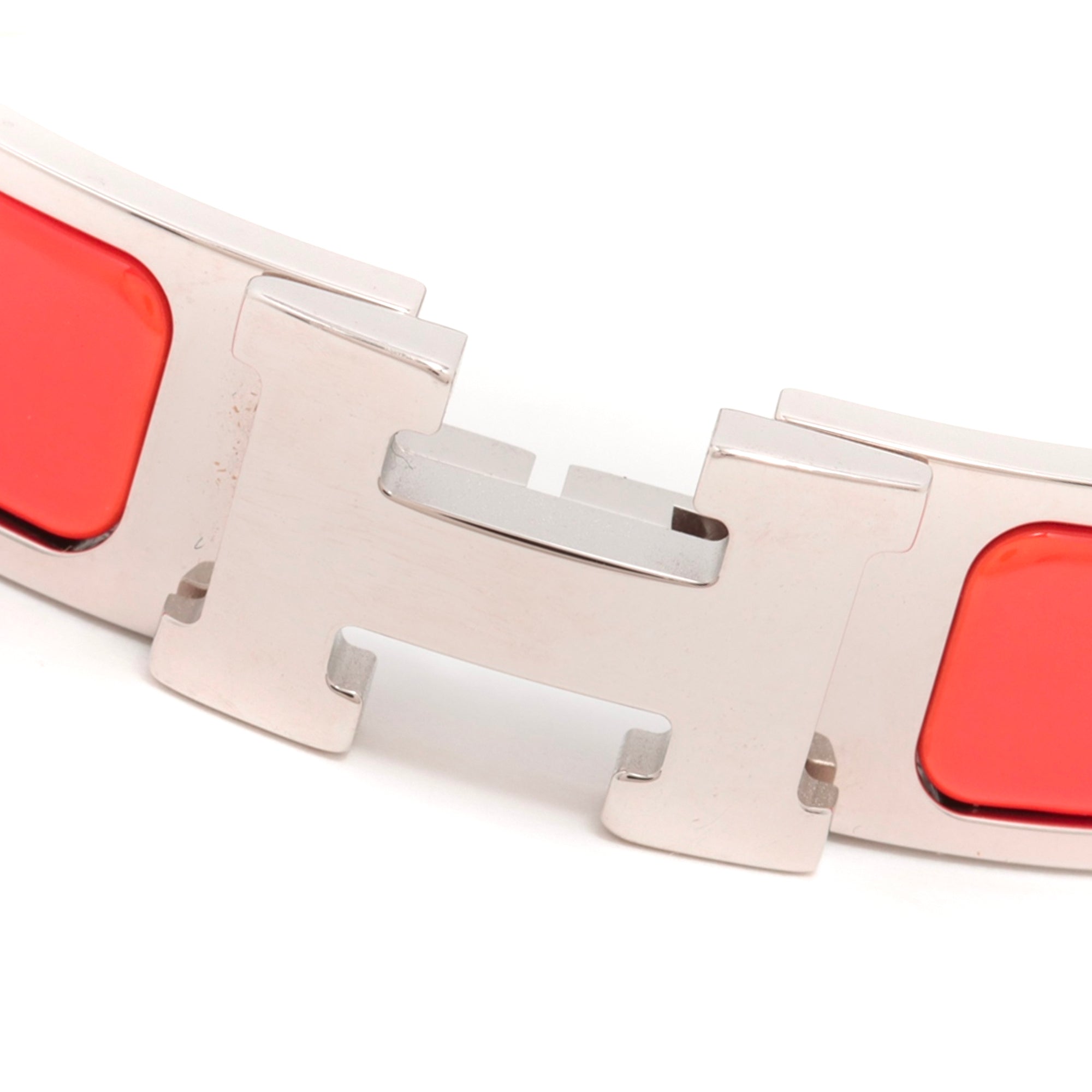 HERMÈS - Orange Clic H bracelet