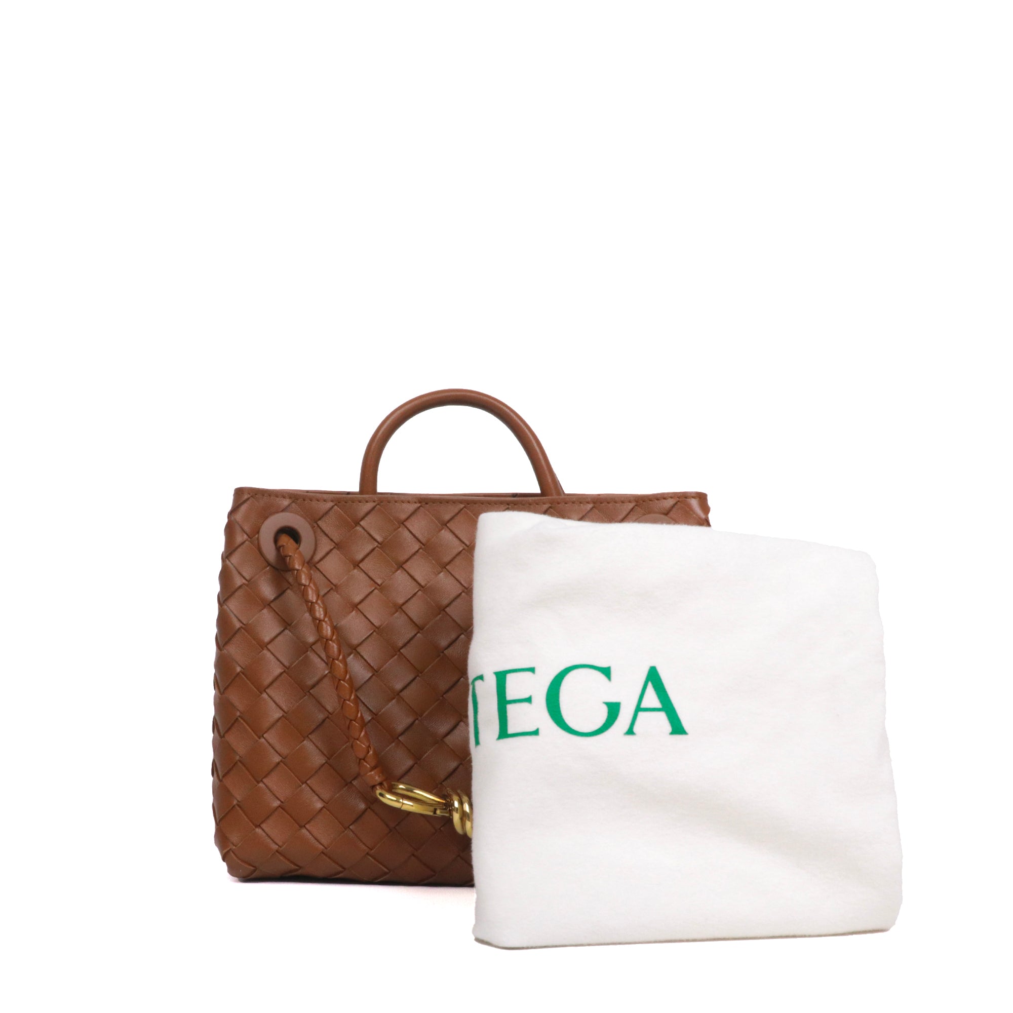 BOTTEGA VENETA - Sac à bandoulière Andiamo small Bottega Veneta en cuir marron