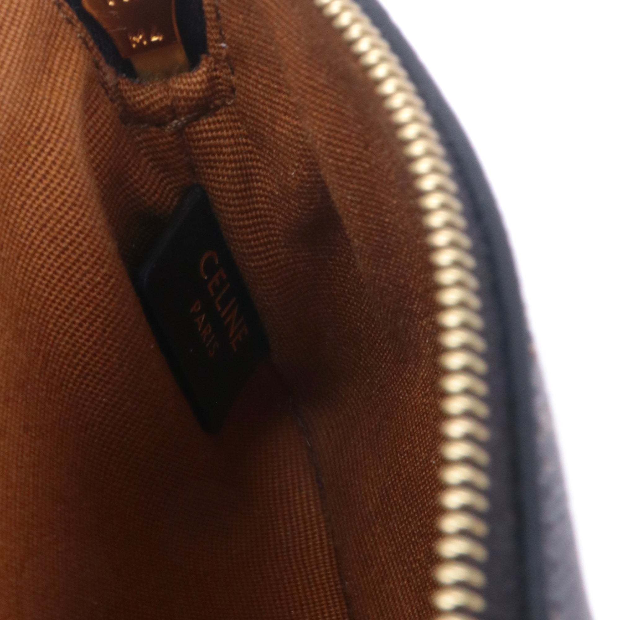 CELINE - Porte-monnaie Triomphe Celine en toile enduite