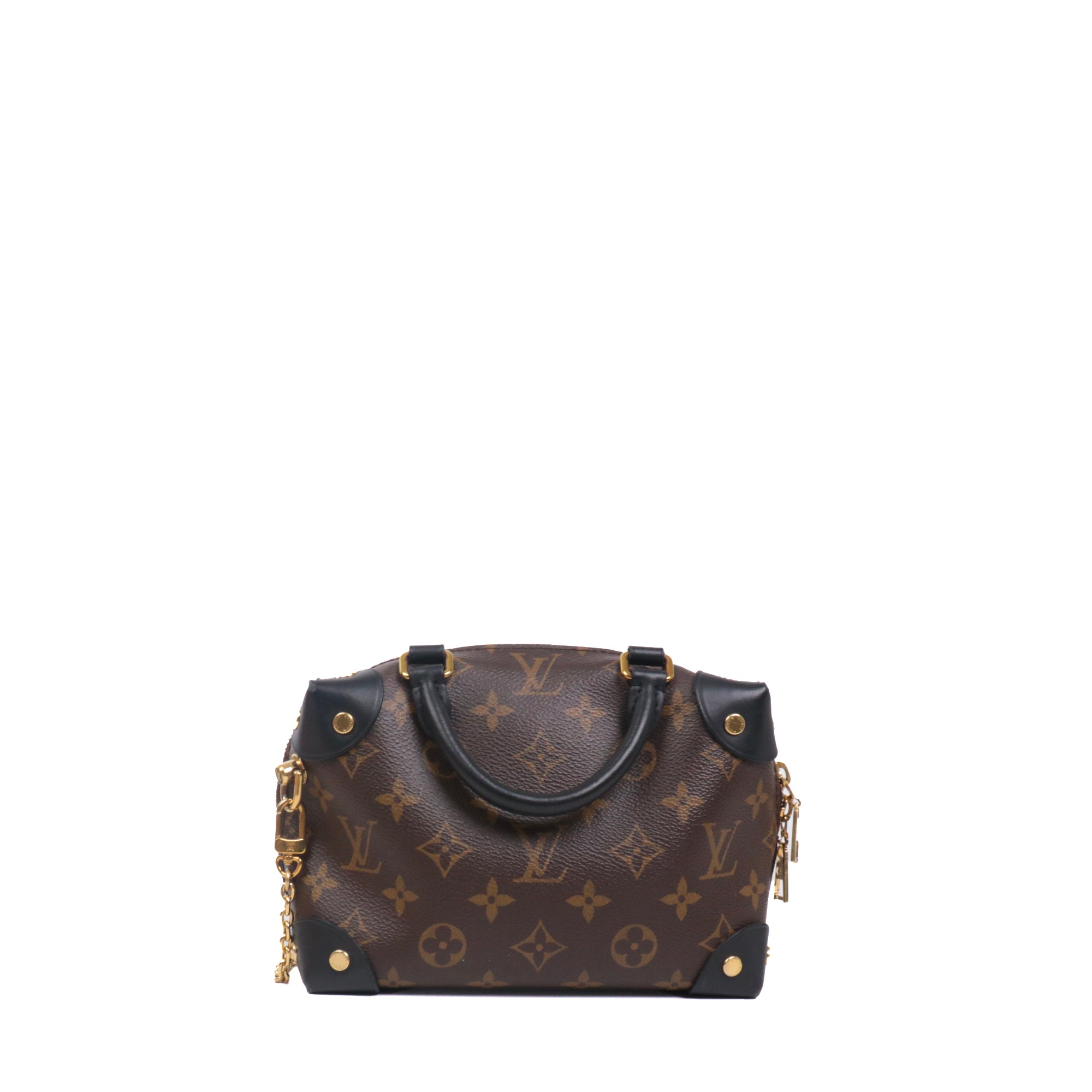 LOUIS VUITTON - Sac à bandoulière Petite Malle Souple Louis Vuitton en toile monogrammée