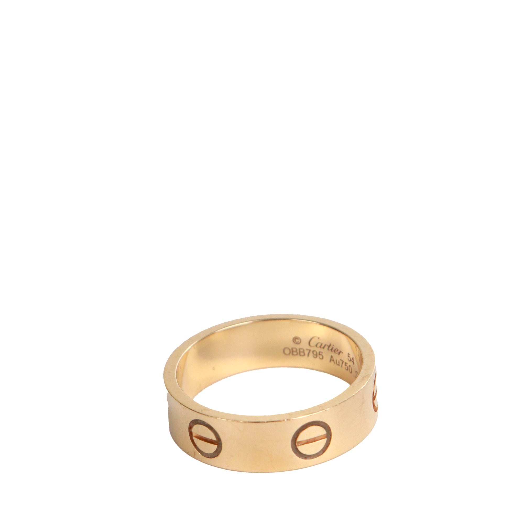 CARTIER - Love ring in pink gold with diamond (T51)