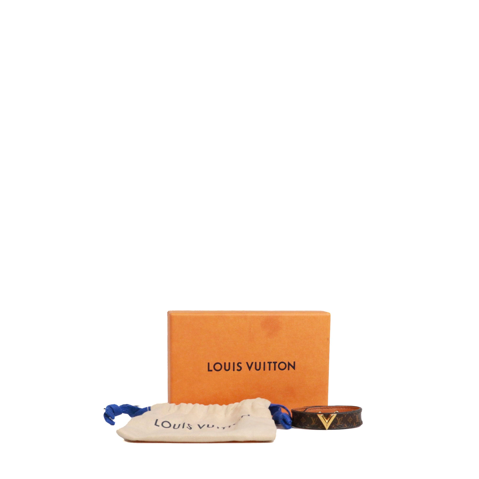 LOUIS VUITTON - Essential V bracelet in monogram canvas (T17)