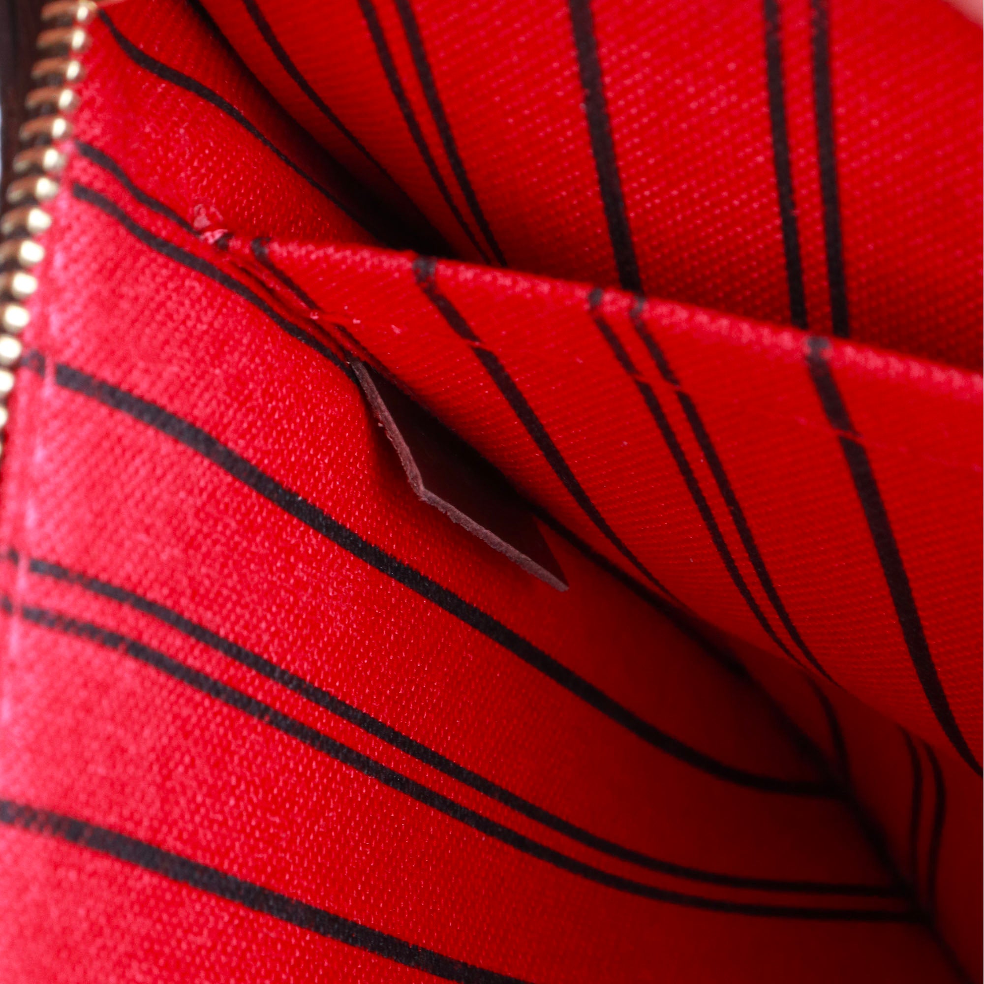 LOUIS VUITTON - Pochette Neverfull Louis Vuitton en toile enduite damier ébène