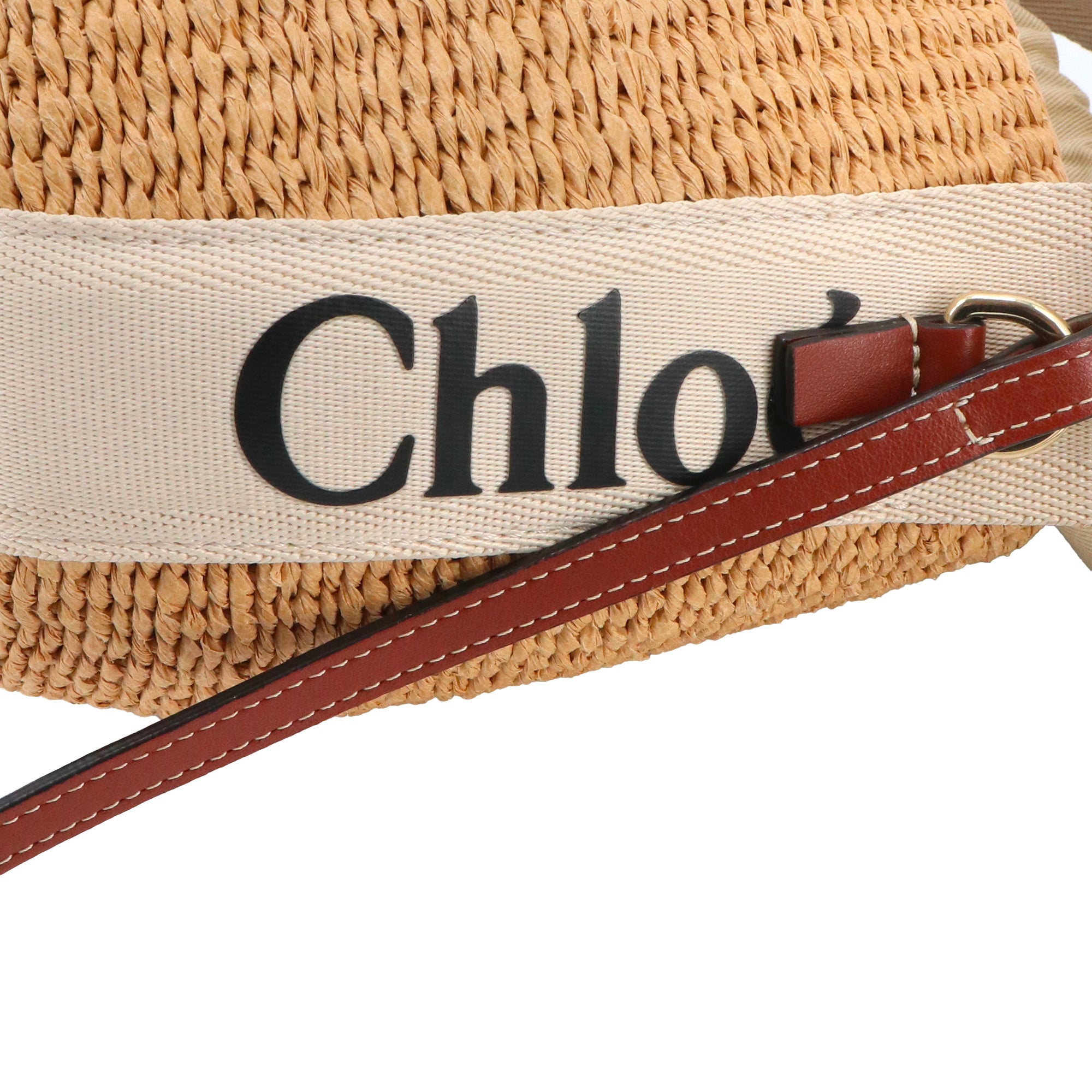 CHLOÉ - Sac à bandoulière Panier Woody Small Chloe x Mifuko en raphia