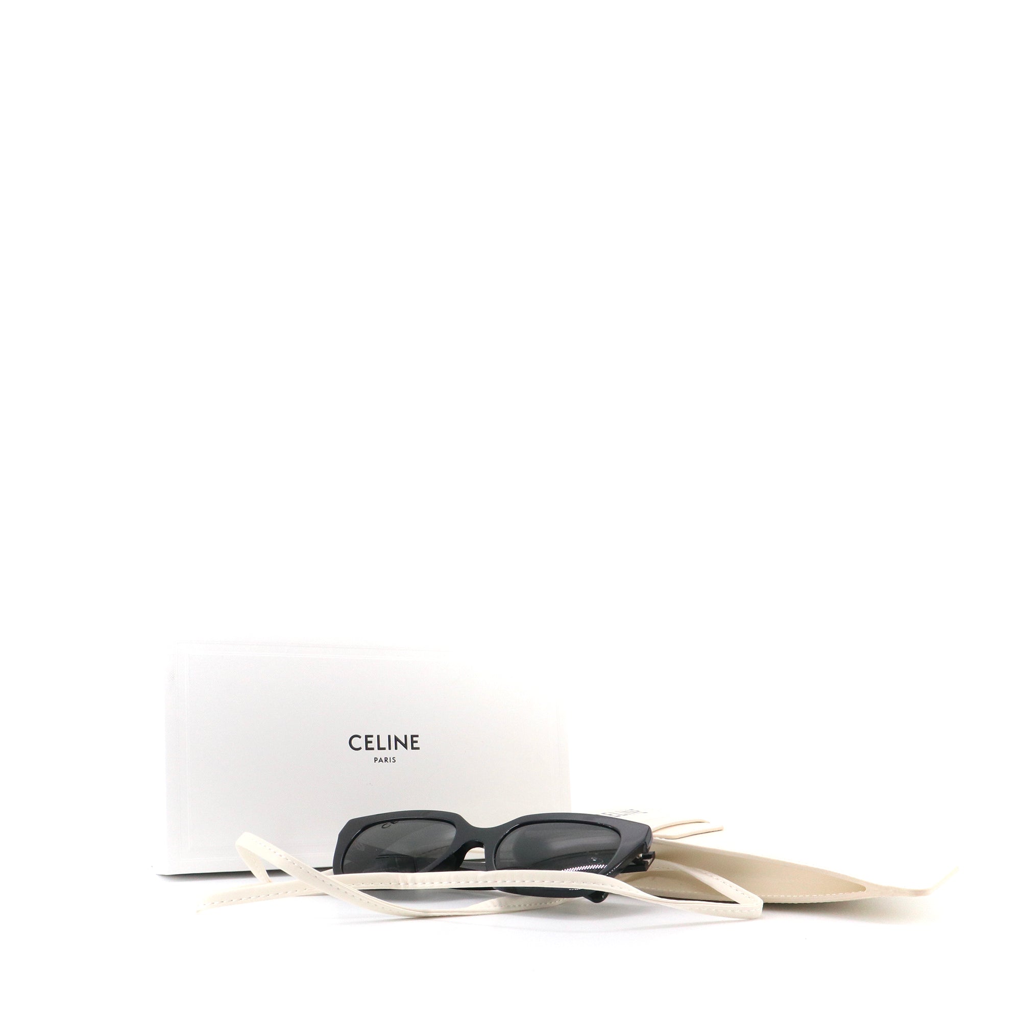CELINE - Lunettes de soleil Monochroms 03 Céline en acétate noir