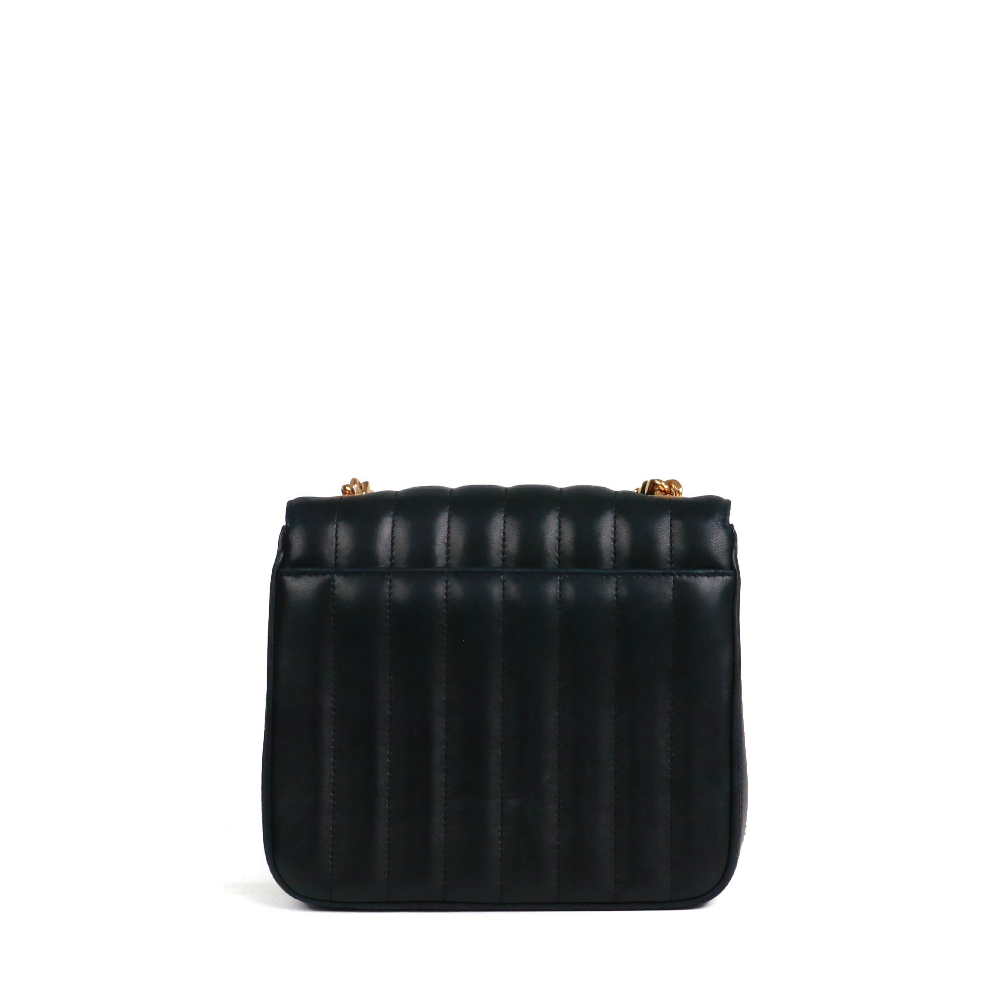 SAINT LAURENT - Sac à bandoulière Vicky Saint Laurent en cuir lisse noir