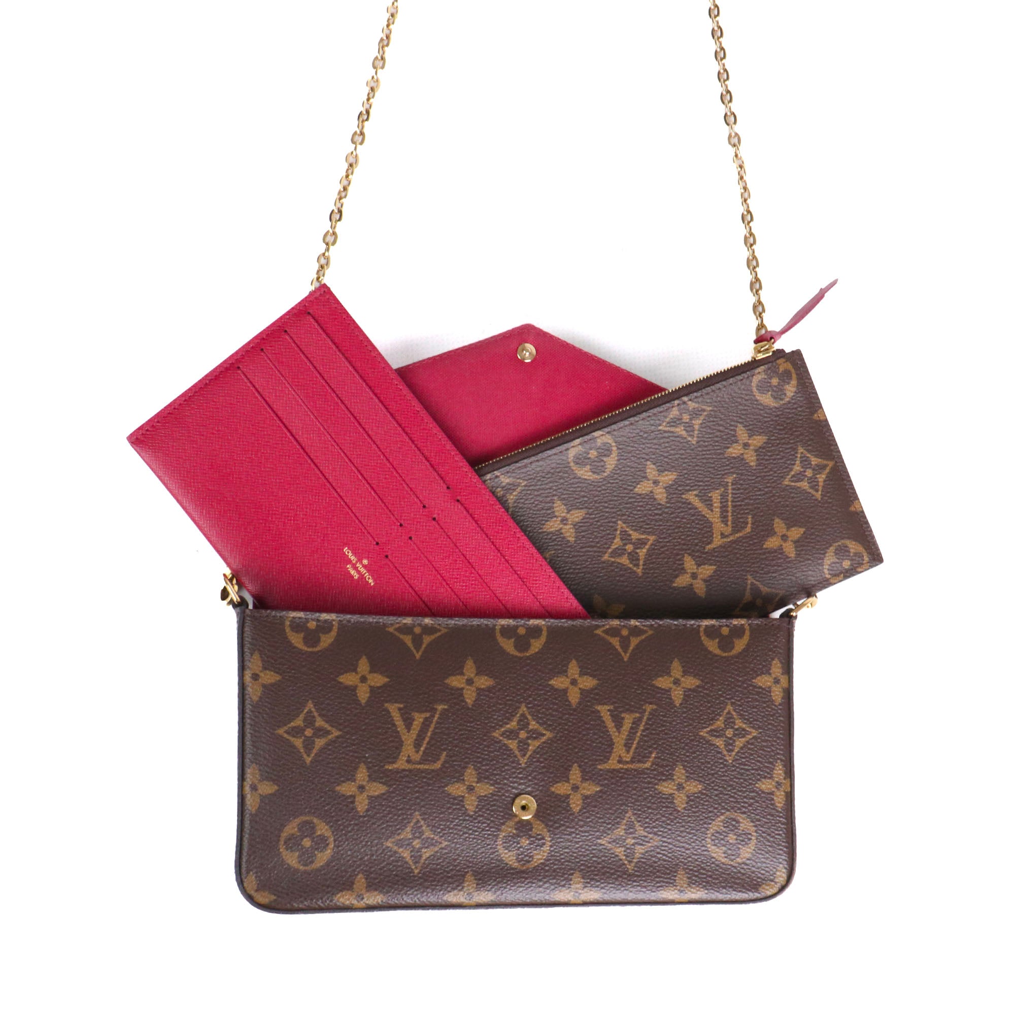 LOUIS VUITTON - Pochette Félicie Louis Vuitton en toile monogramme