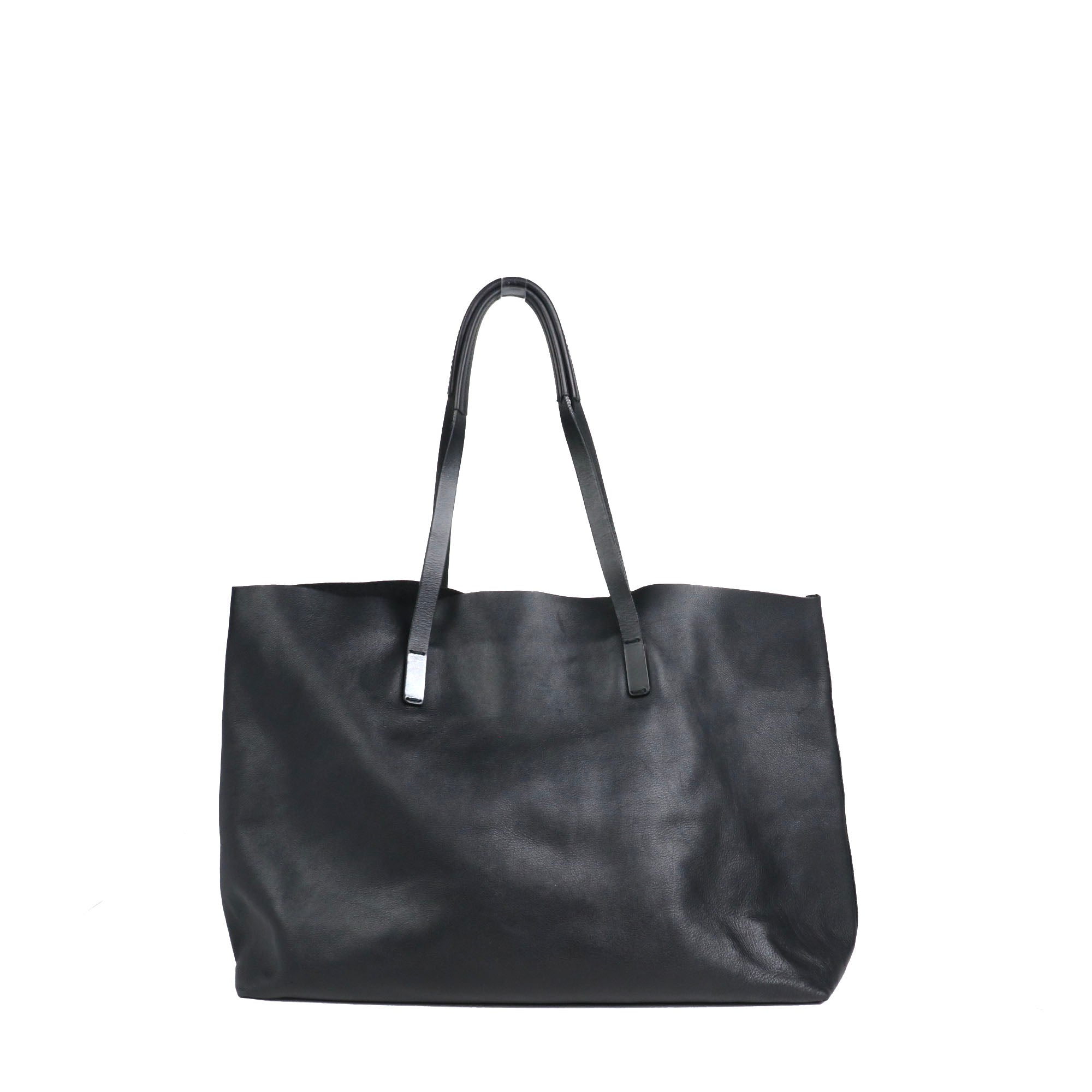 GUCCI - Sac cabas Mors Gucci en cuir lisse noir vintage