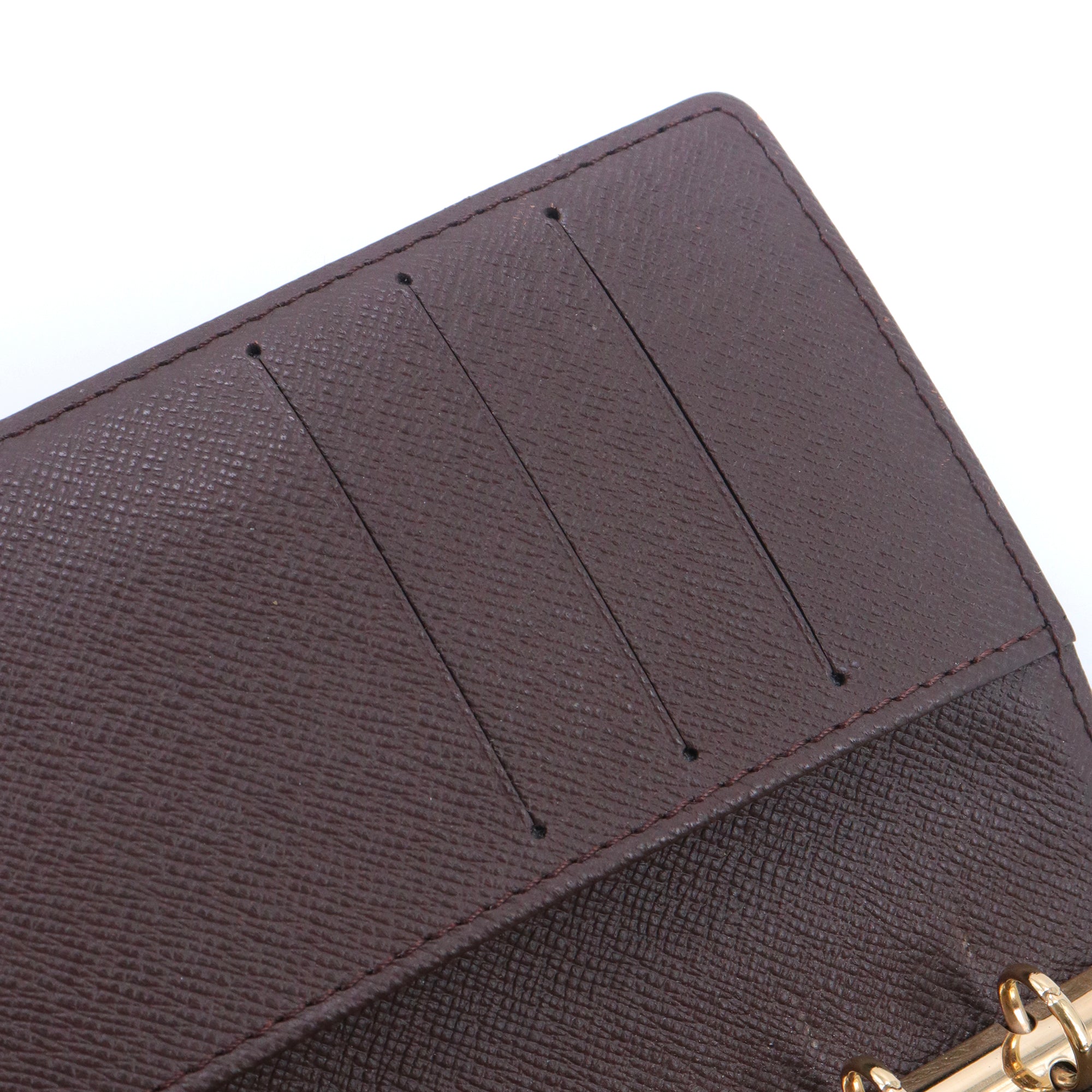 LOUIS VUITTON - Couverture agenda PM Louis Vuitton en toile damier ébène