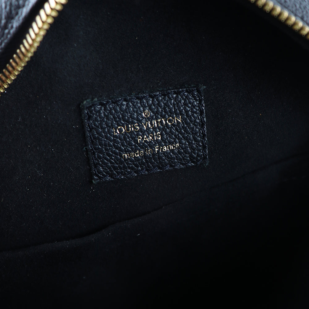 LOUIS VUITTON - Sac à bandoulière Boîte à chapeaux en cuir grainé noir