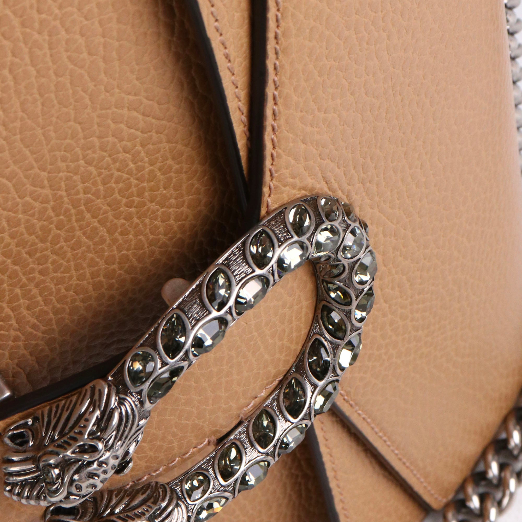 GUCCI - Sac à épaule Dionysus Petite Taille Gucci en cuir marron