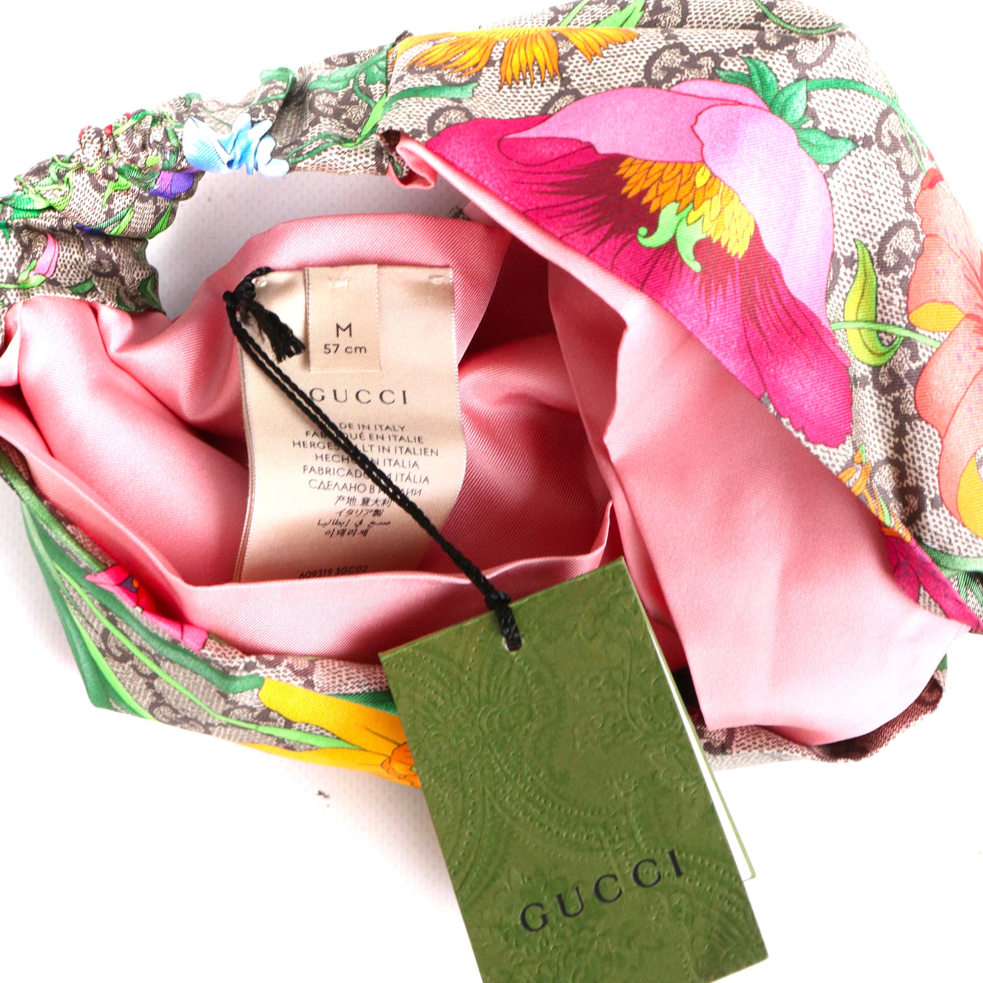GUCCI - Bandeau Gucci en soie monogrammé (M)