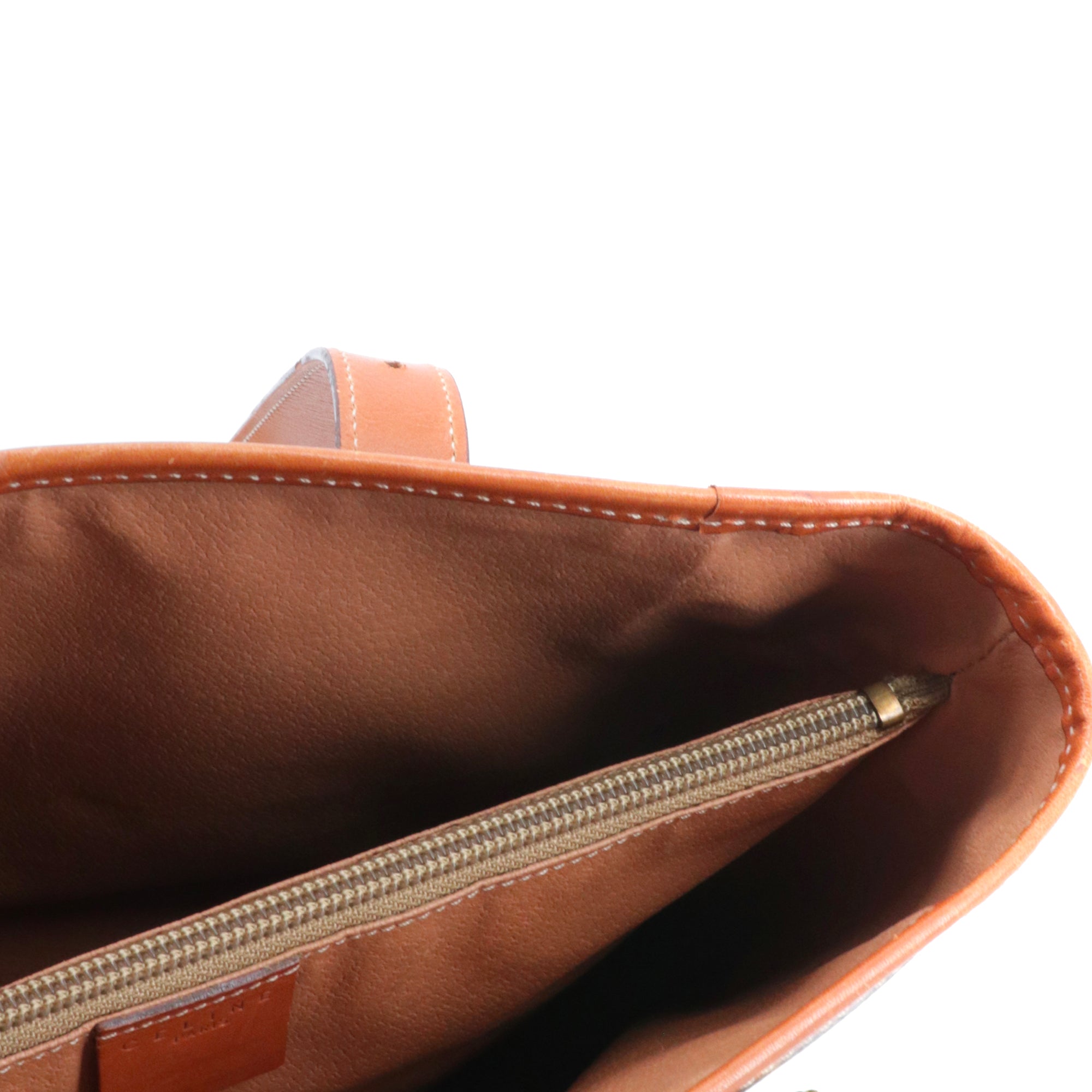 CELINE - Sac à main Seau Triomphe PM Celine en toile monogrammée marron