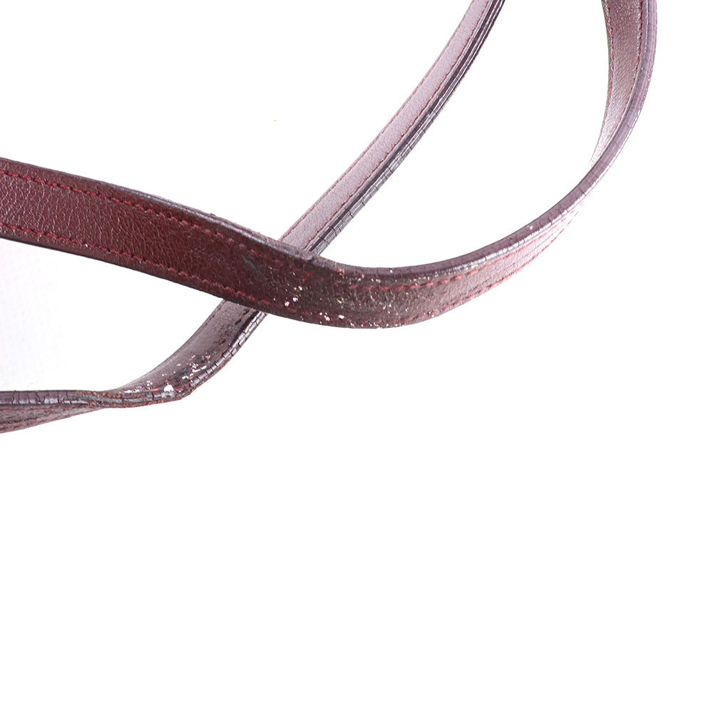 SAINT LAURENT - Sac cabas Shopping en cuir bordeaux