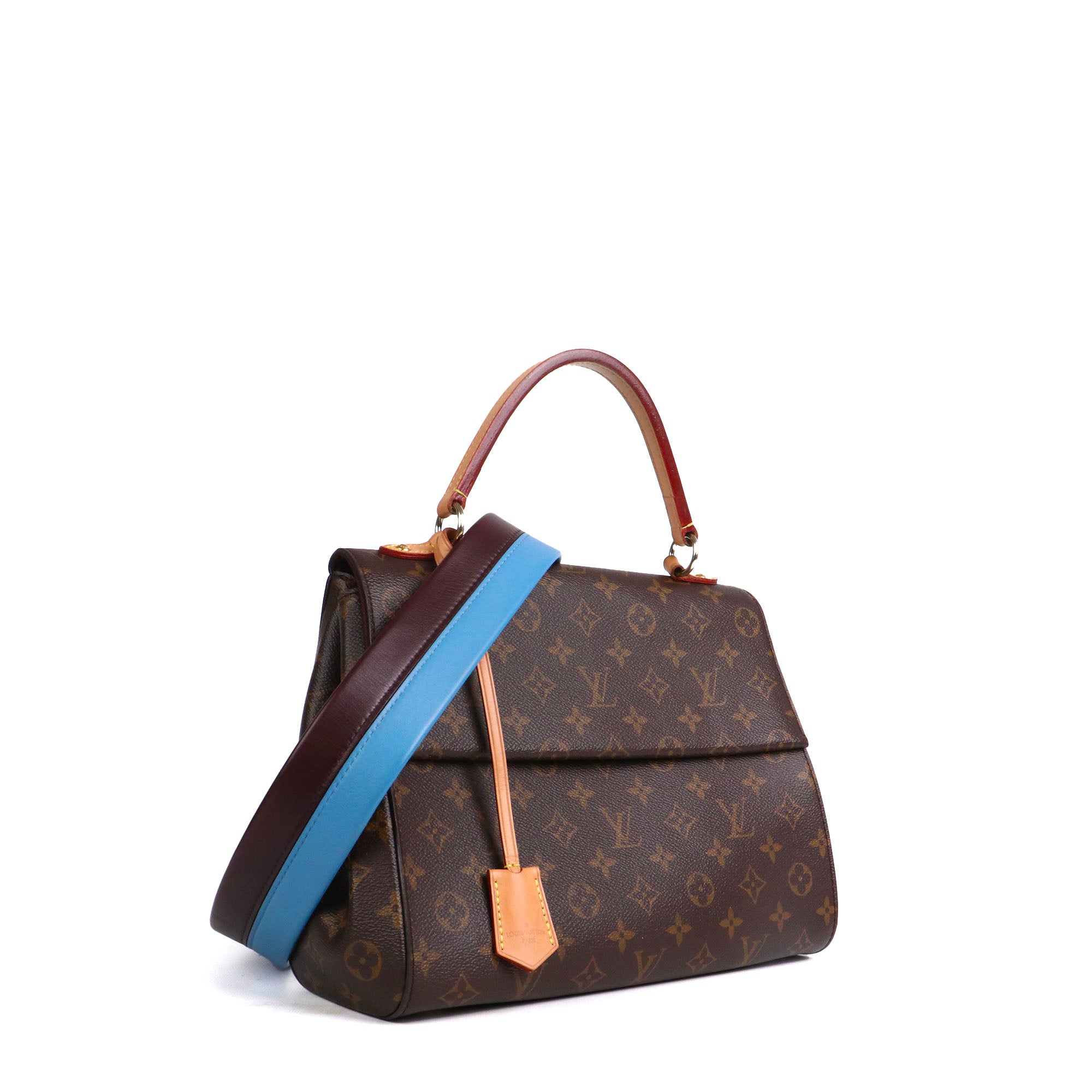 LOUIS VUITTON - Sac à main Cluny Moyen Louis Vuitton en toile monogrammée marron