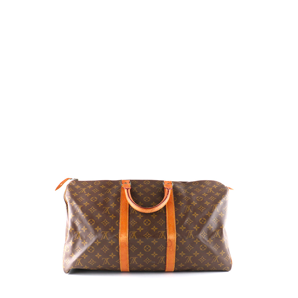 LOUIS VUITTON - Sac de voyage Keepall 50 en toile monogrammée vintage