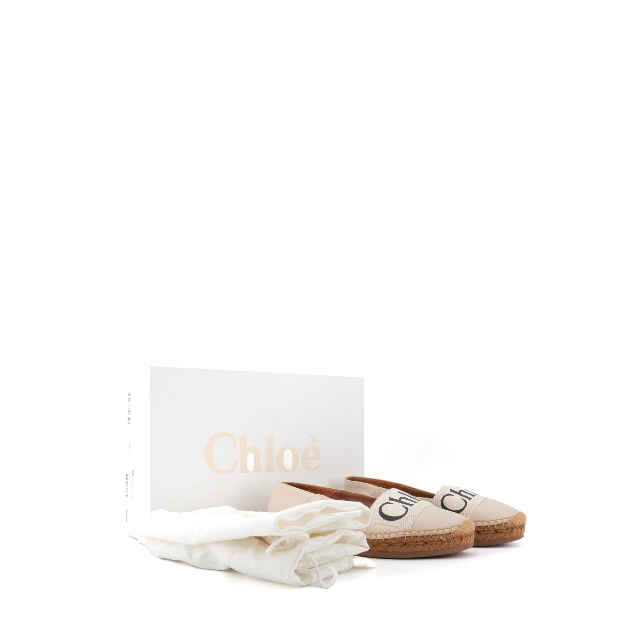 CHLOÉ - Espadrilles Woody PIIA Chloé en cuir beige (T35)