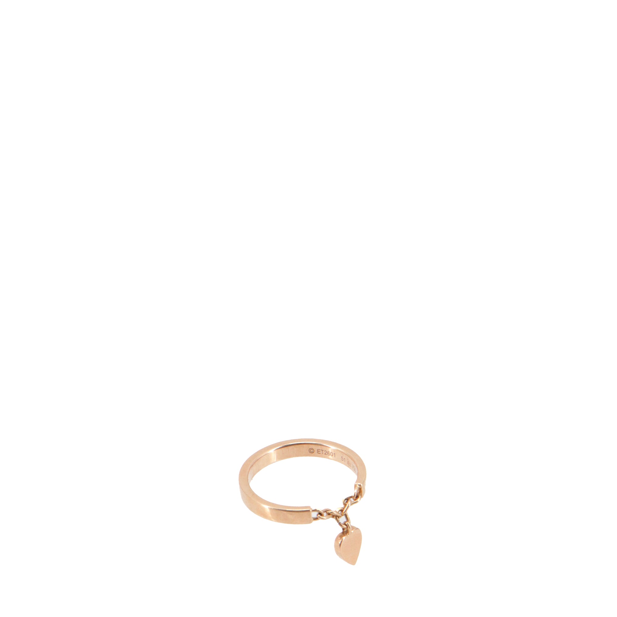 CARTIER - Bague Coeur Cartier en or rose (T51)