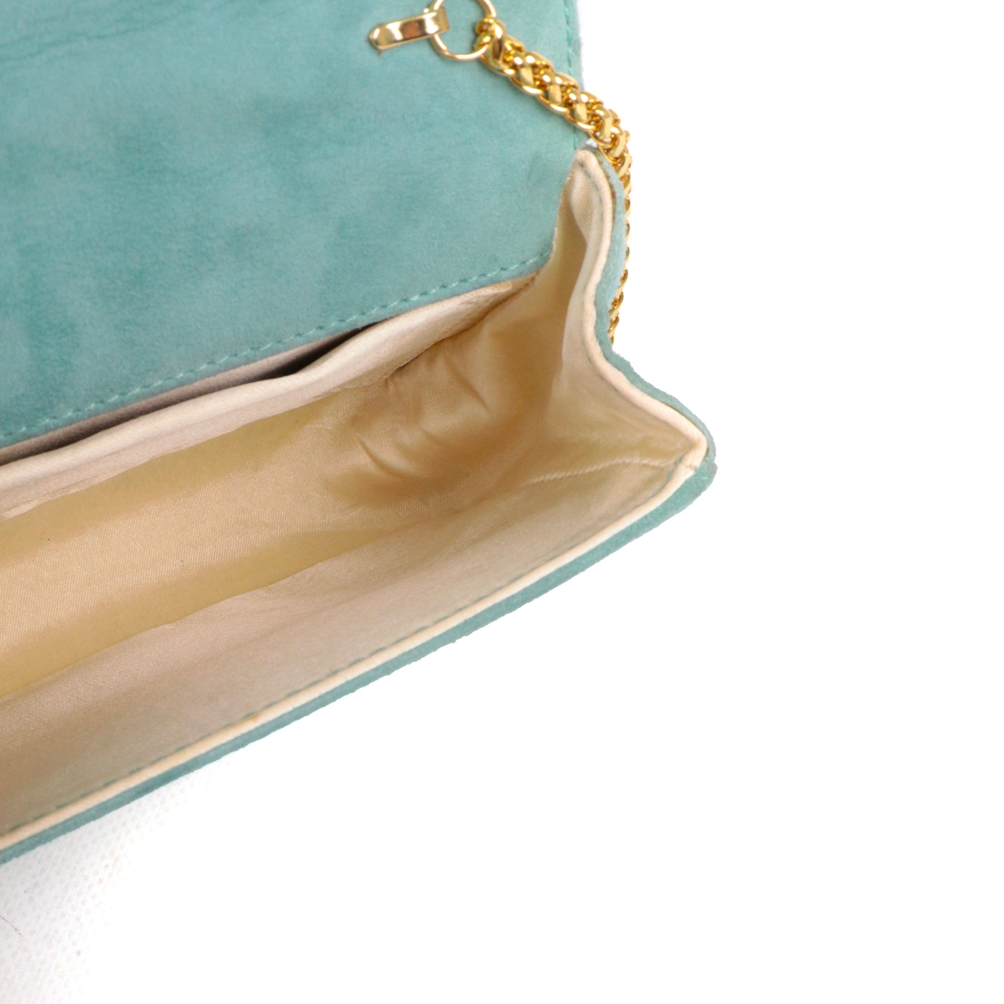 GUCCI - Sac à bandoulière Bamboo 1947 Gucci en daim bleu vintage