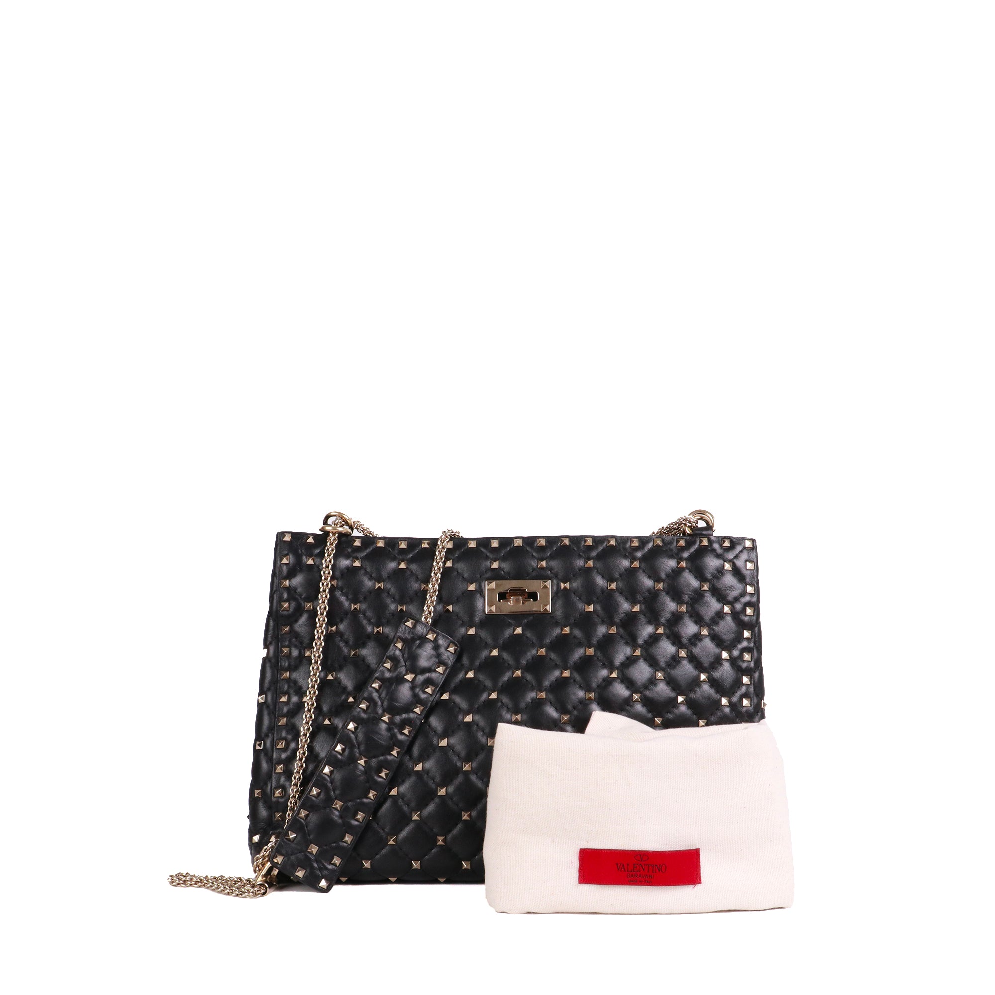 VALENTINO - Sac cabas Rockstud Valentino en cuir noir