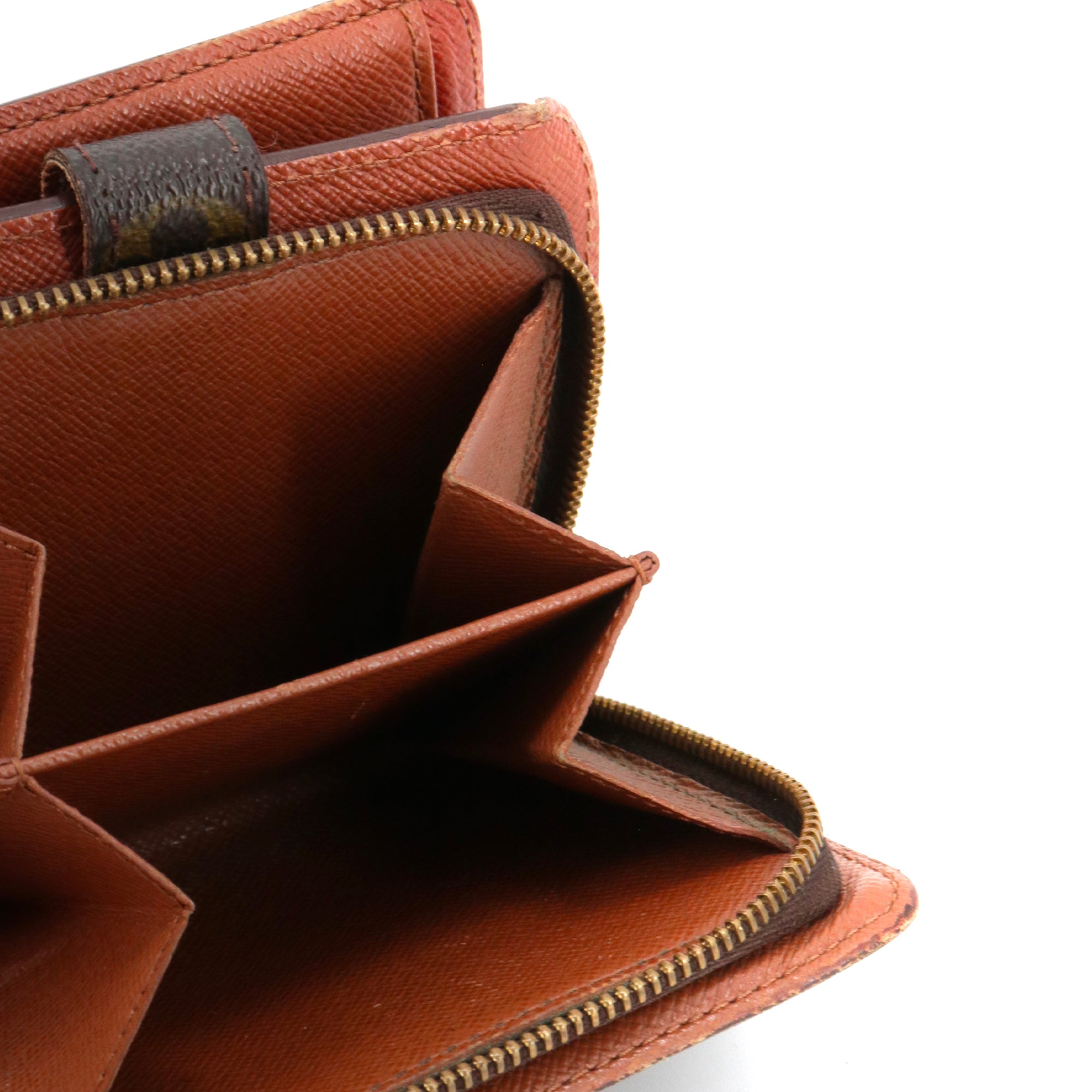 LOUIS VUITTON - Porte-monnaie Louis Vuitton en toile monogrammée