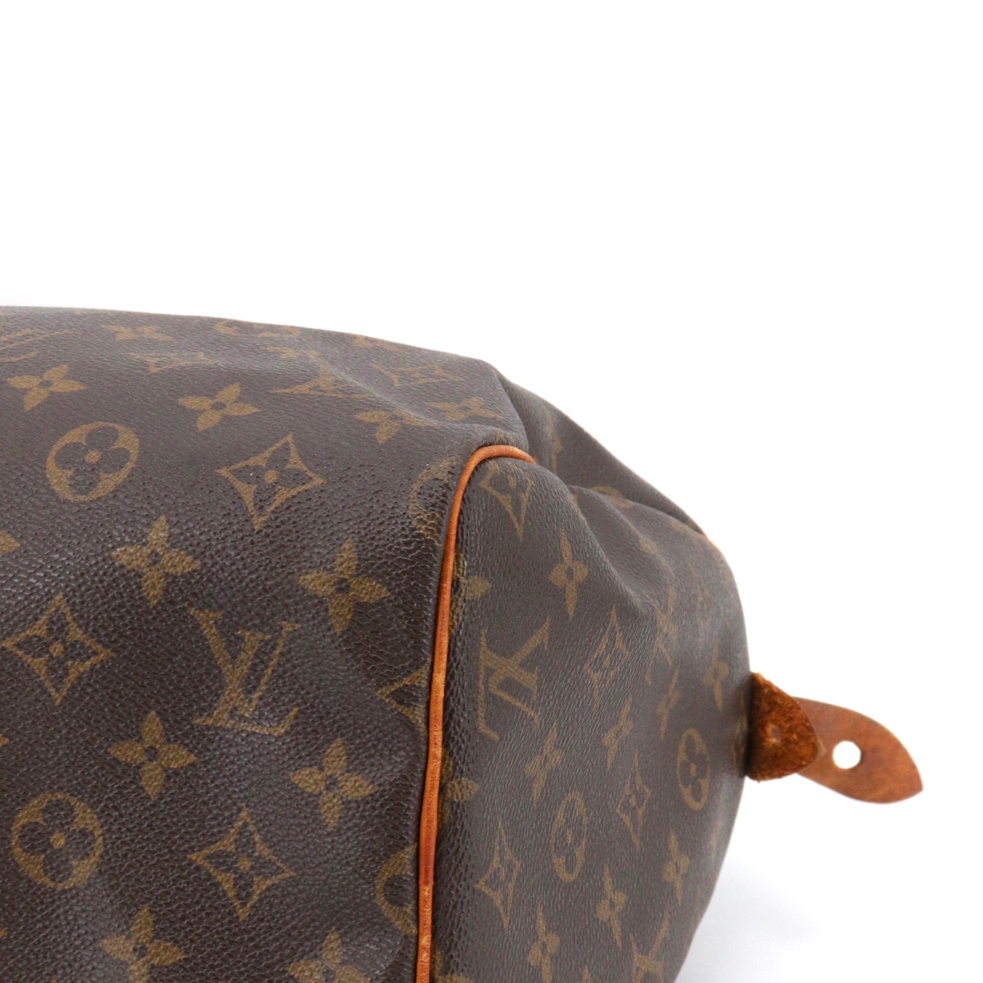 LOUIS VUITTON - Sac à main Speedy 30 Louis Vuitton en toile monogrammée vintage