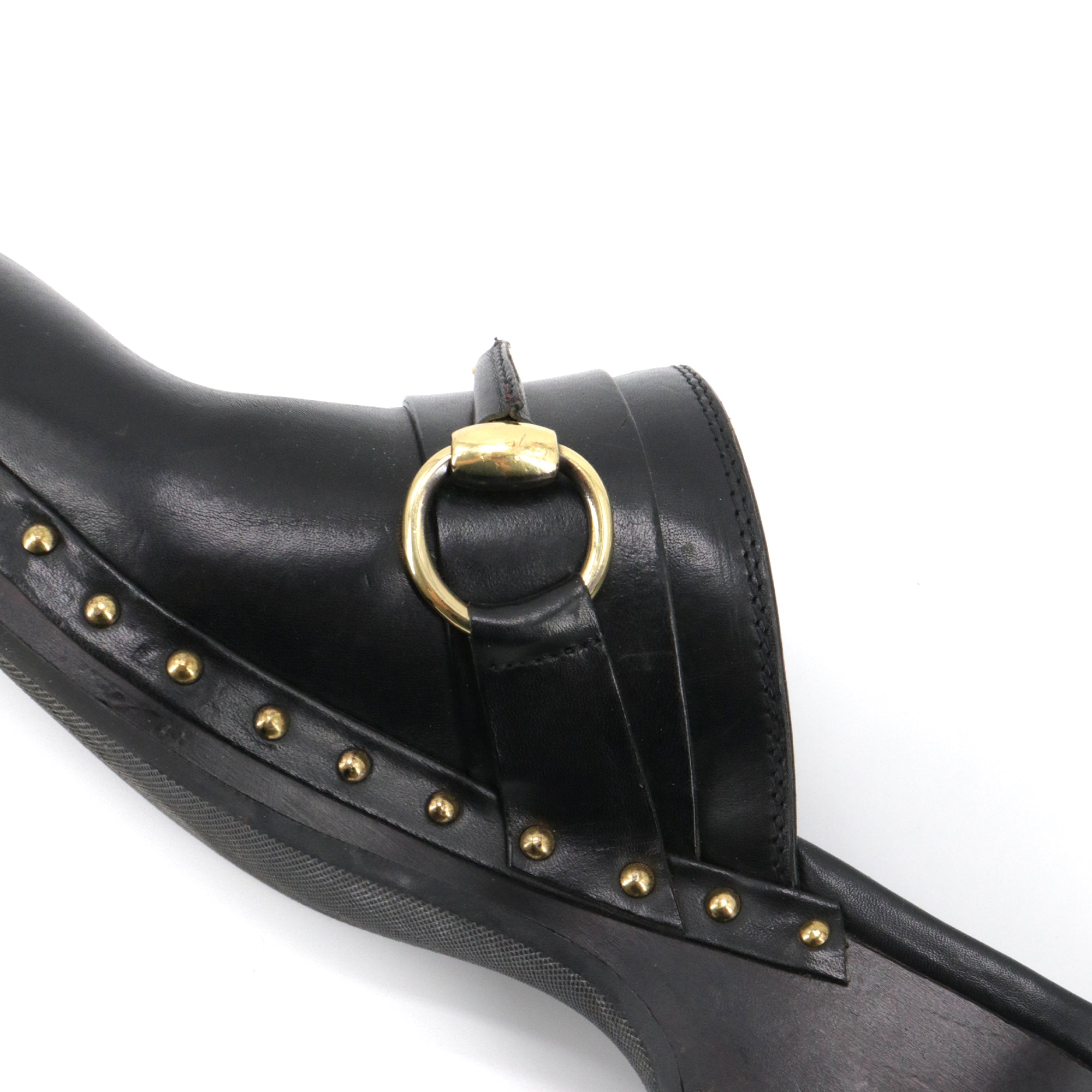 GUCCI - Gucci Mors mules in brown smooth leather (T42)