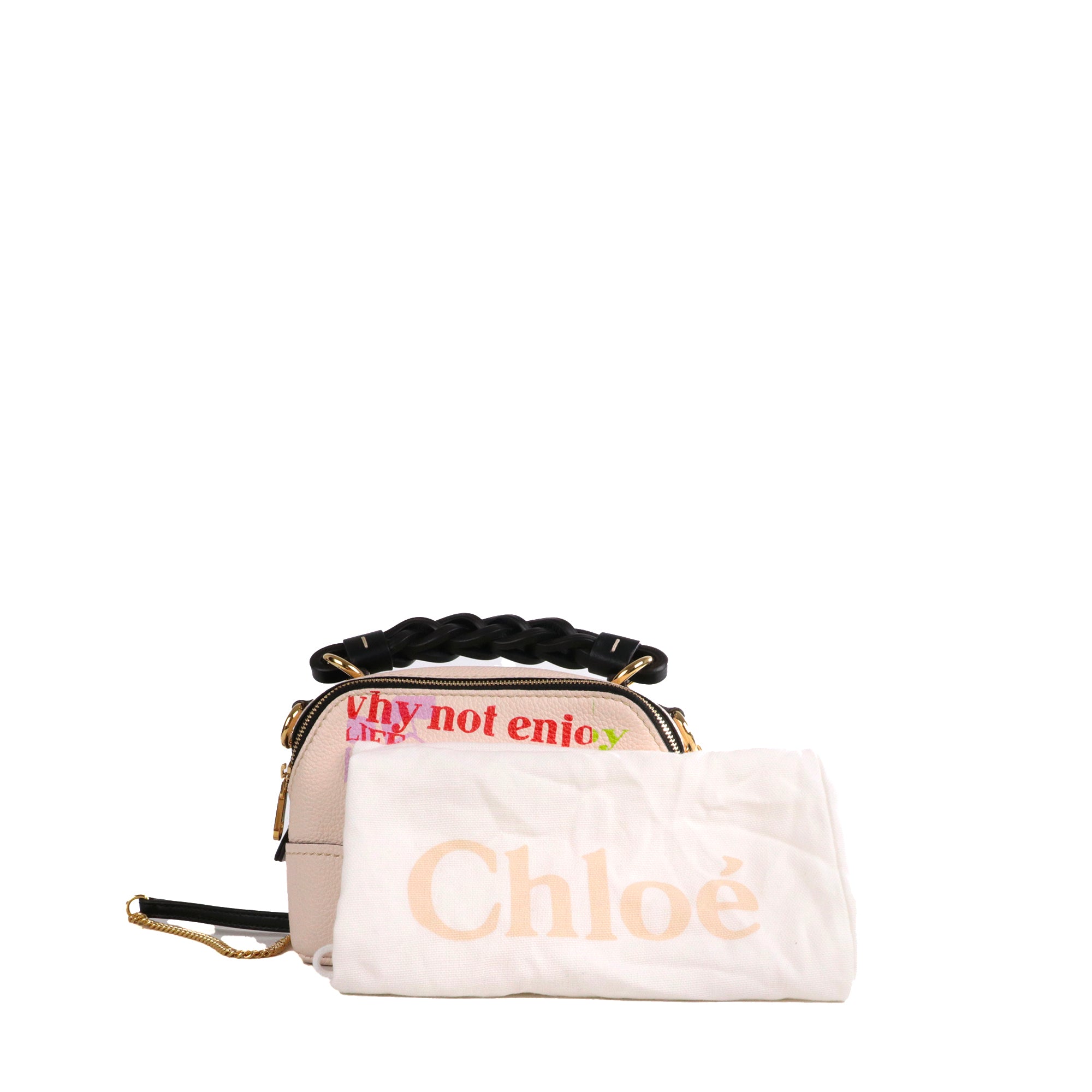 CHLOÉ - Sac à bandoulière Daria Chloé x Corita mini en cuir grainé beige