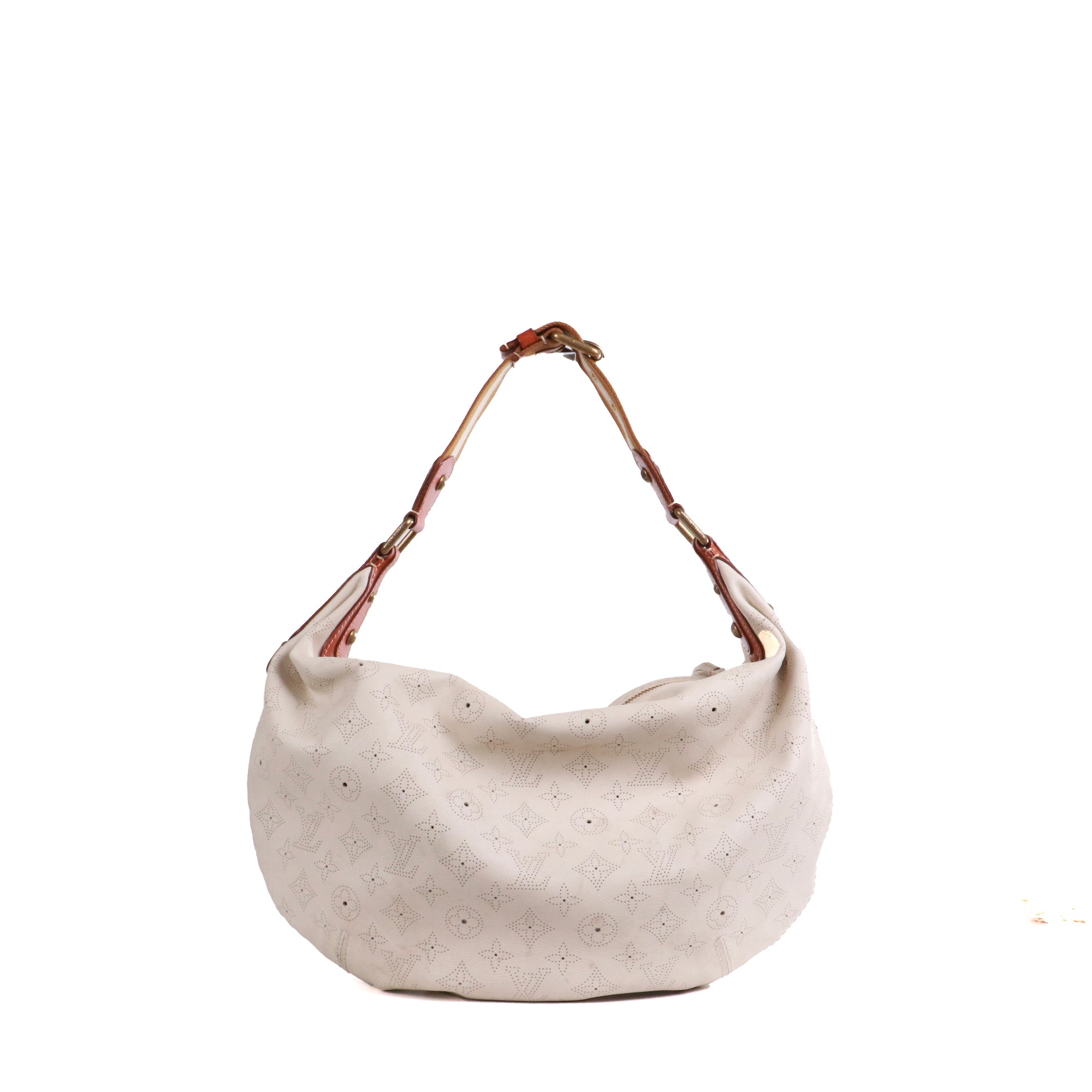 LOUIS VUITTON - Sac à épaule Onatah Louis Vuitton en cuir blanc